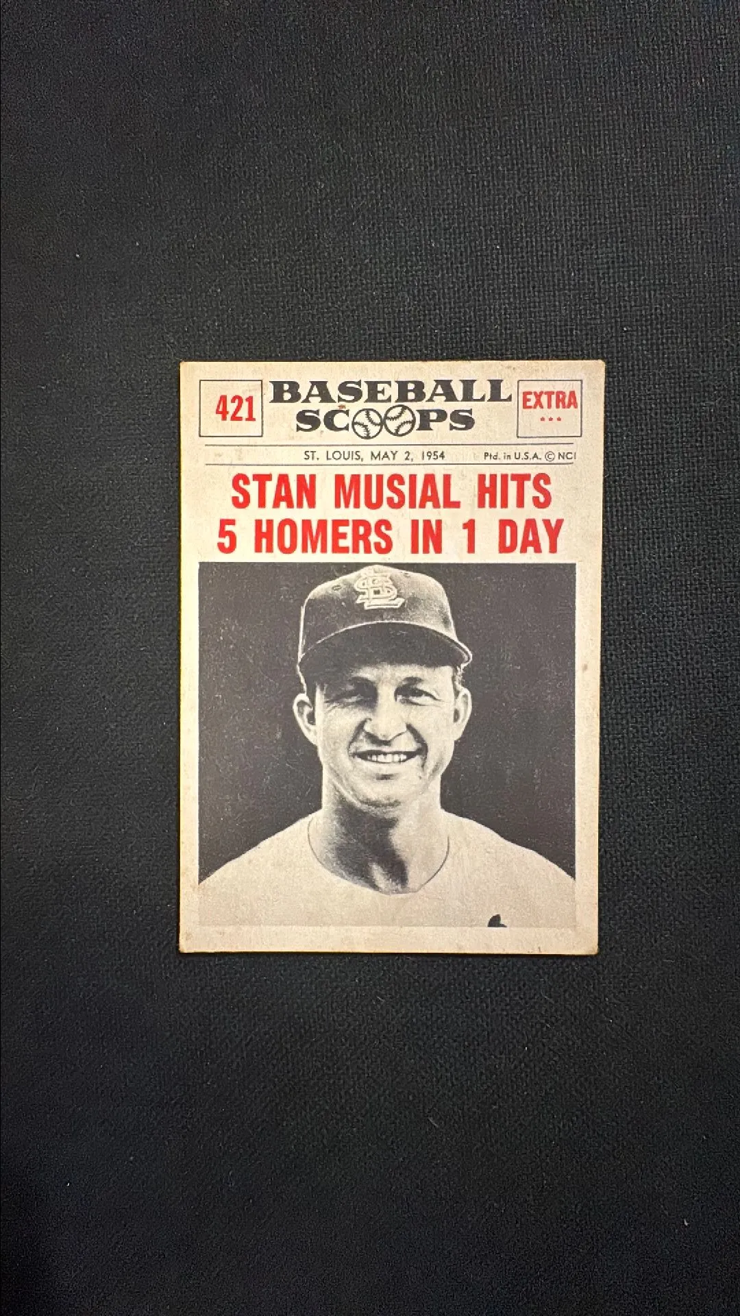 Product image for 1961 Nu-Card Scoops Stan Musial
