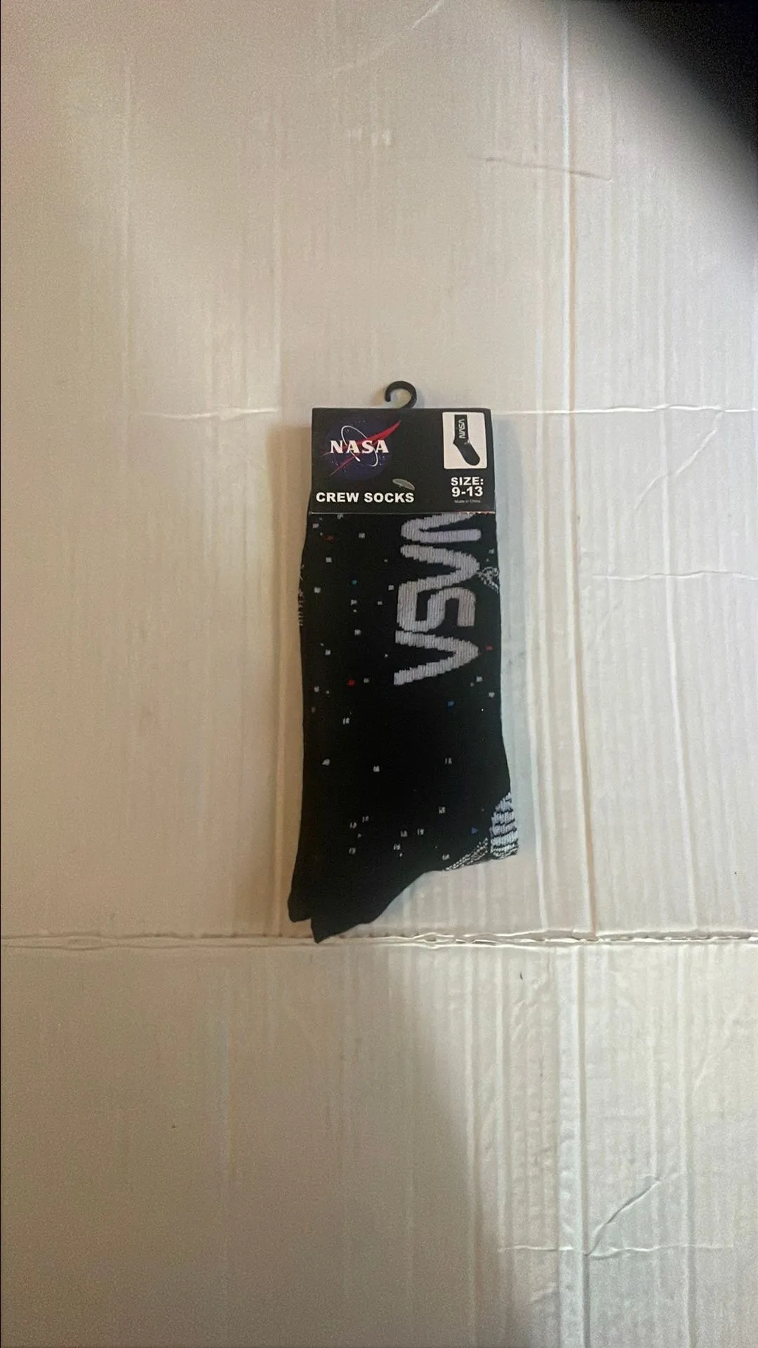 Product image for NASA crew socks size 9-13 adult