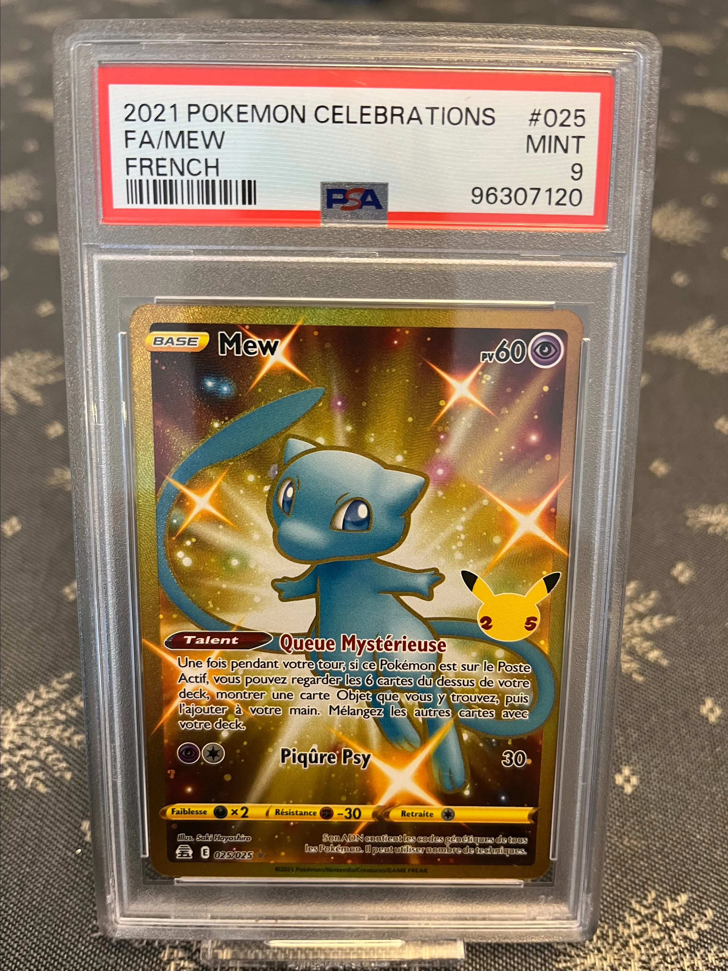 Product image for Mew gold celebration psa 9