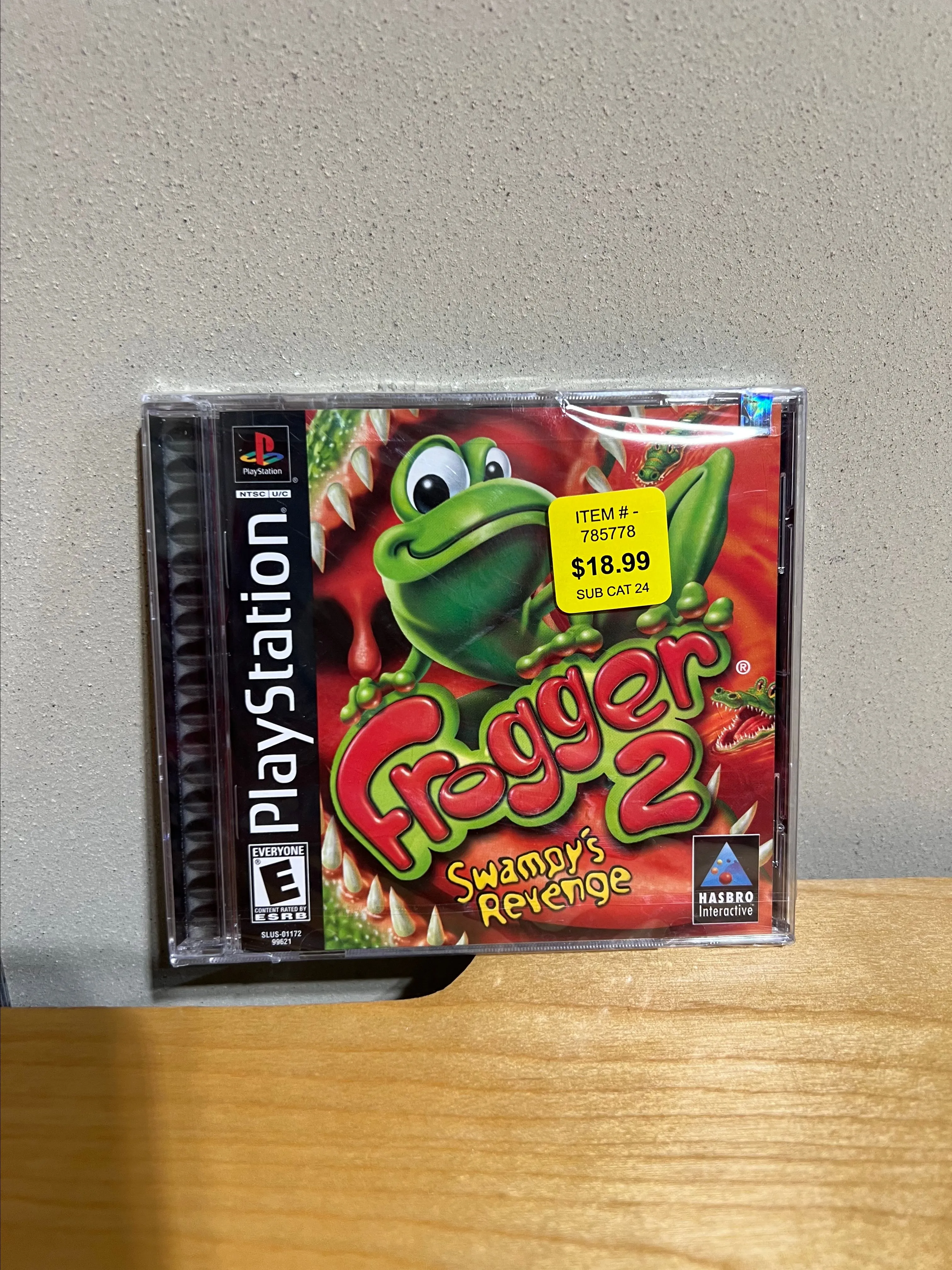 Product image for Frogger 2 Swampys Revenge PS1 Sony Playstation Brand New Sealed Black Label