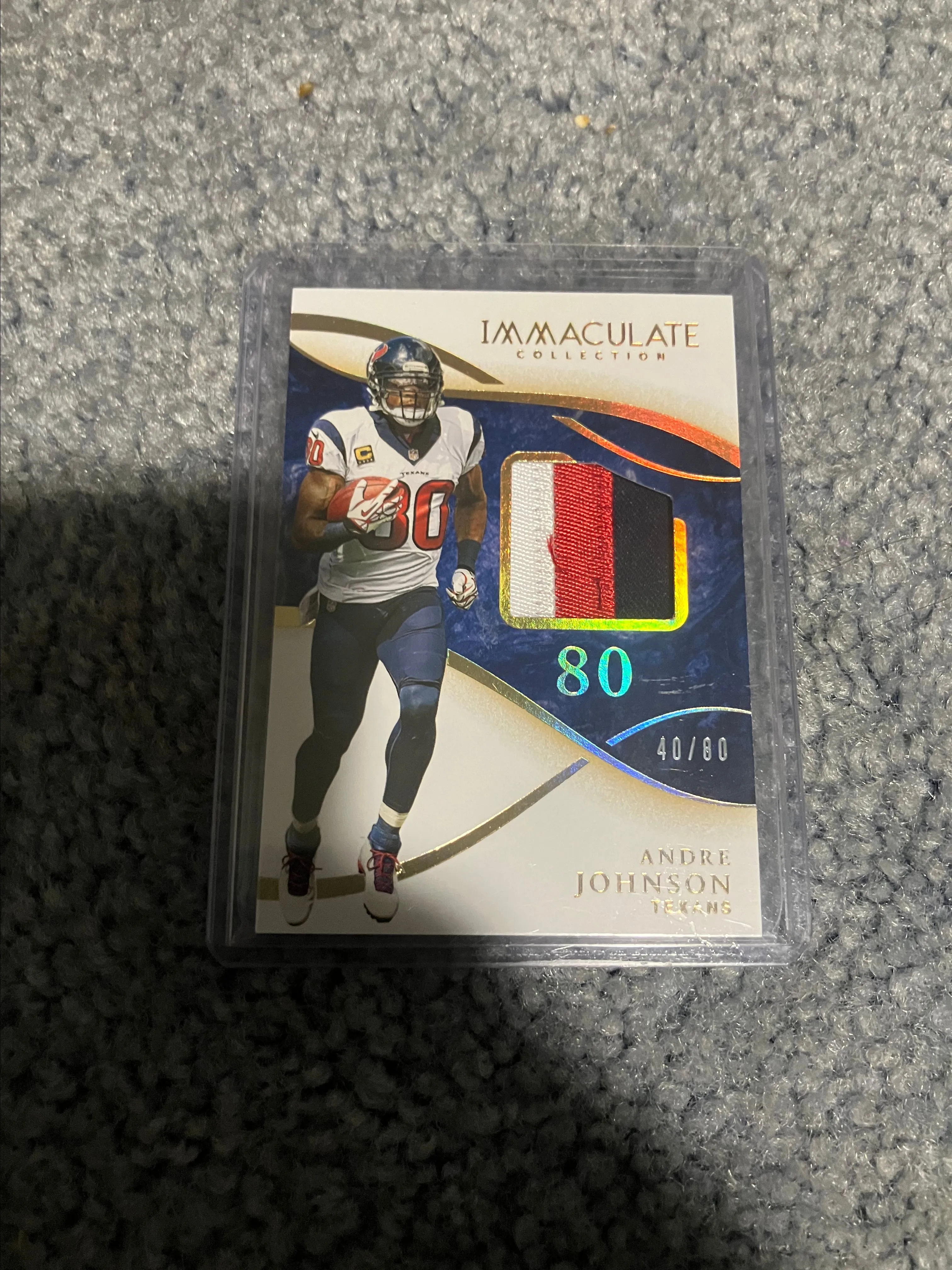 Product image for andre johnson immaculate patch /80