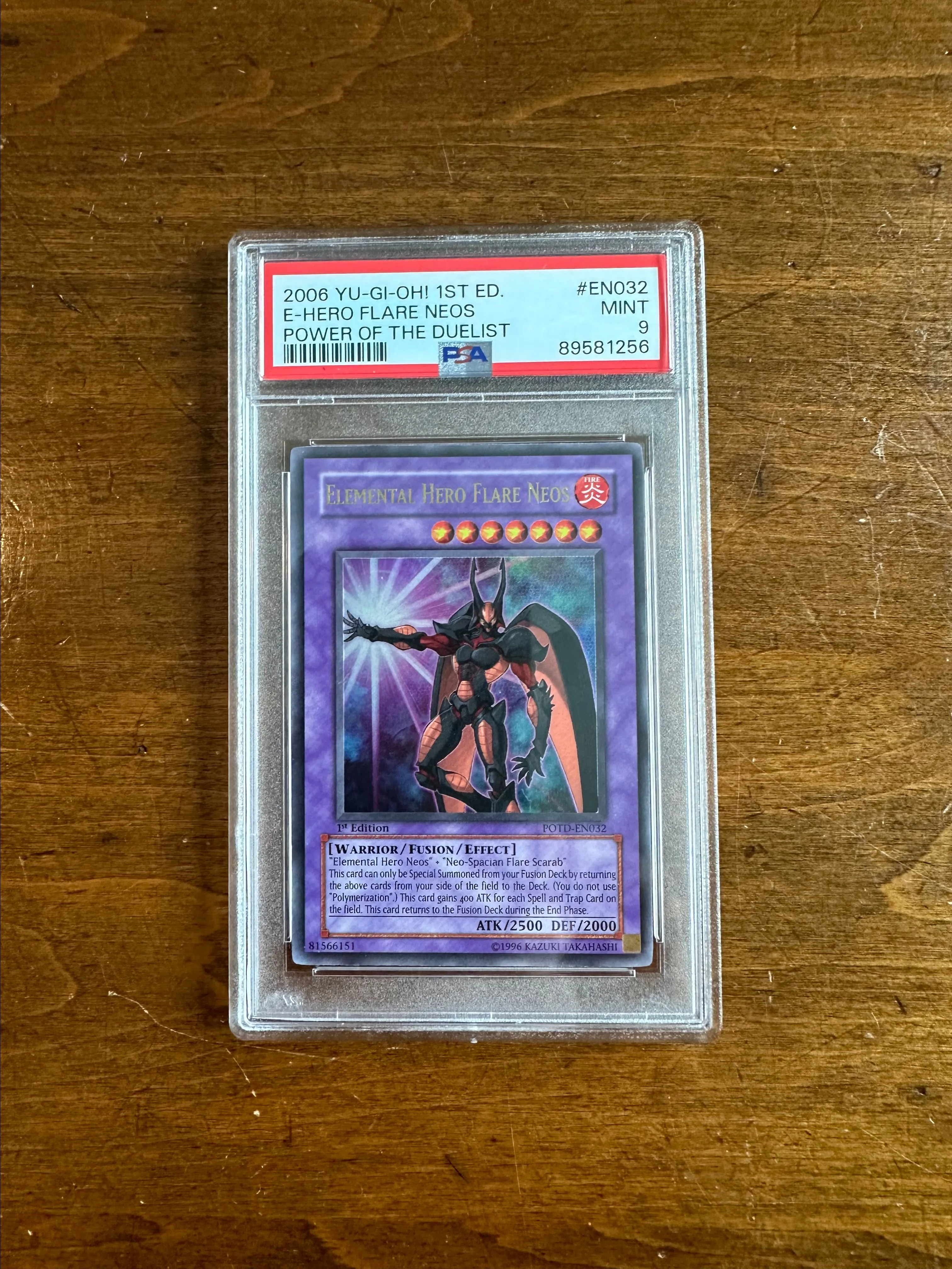 Product image for 2006 Yu-Gi-Oh! Elemental Hero Flare Neos 1st Ed PSA MINT 9