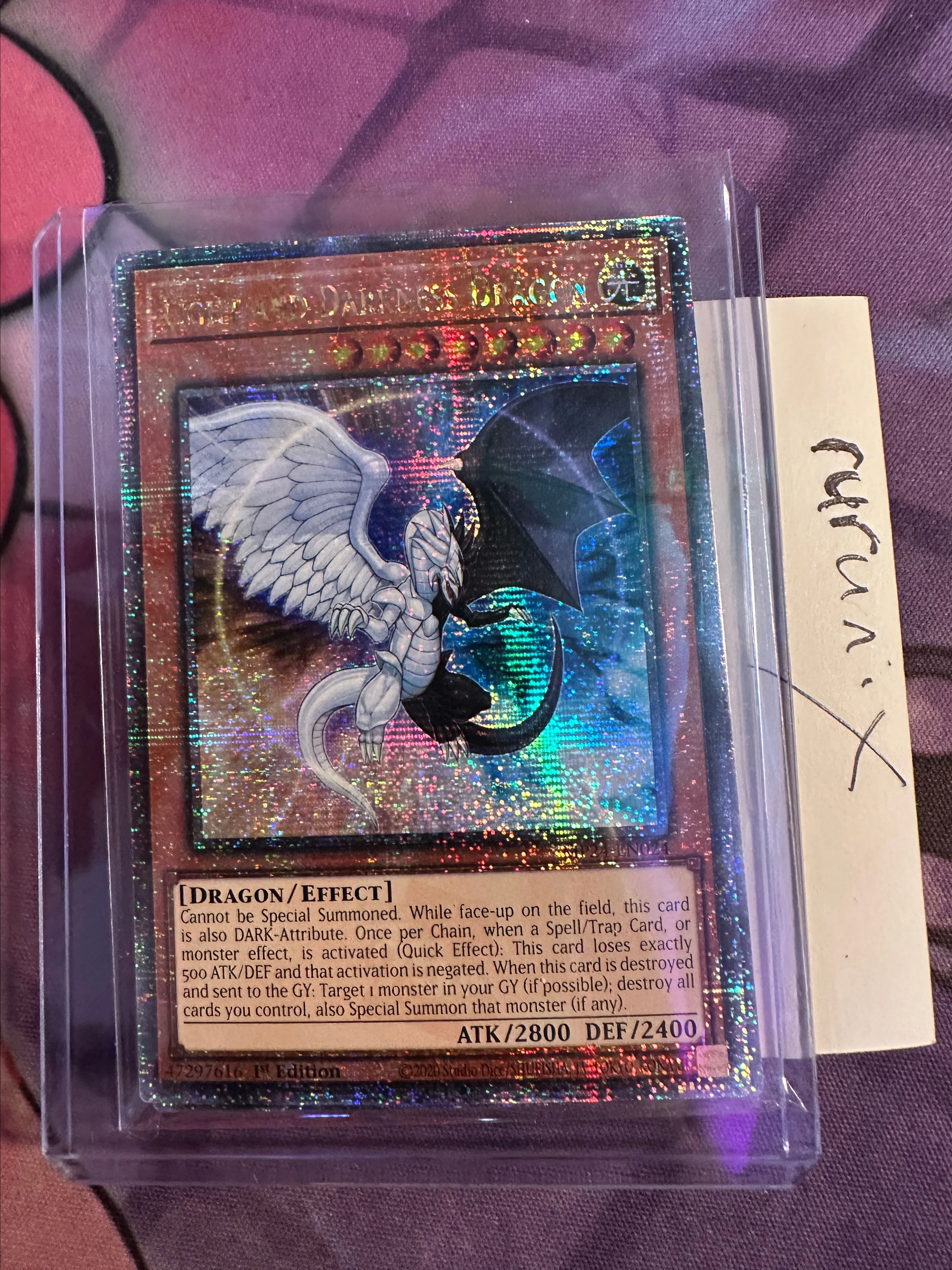 Yugioh Light and Darkness Dragon MP24-EN024 QCR (Quarter Century Secret  Rare) - 25th Anniversary Tin  Whatnot: Shop, Sell, Connect