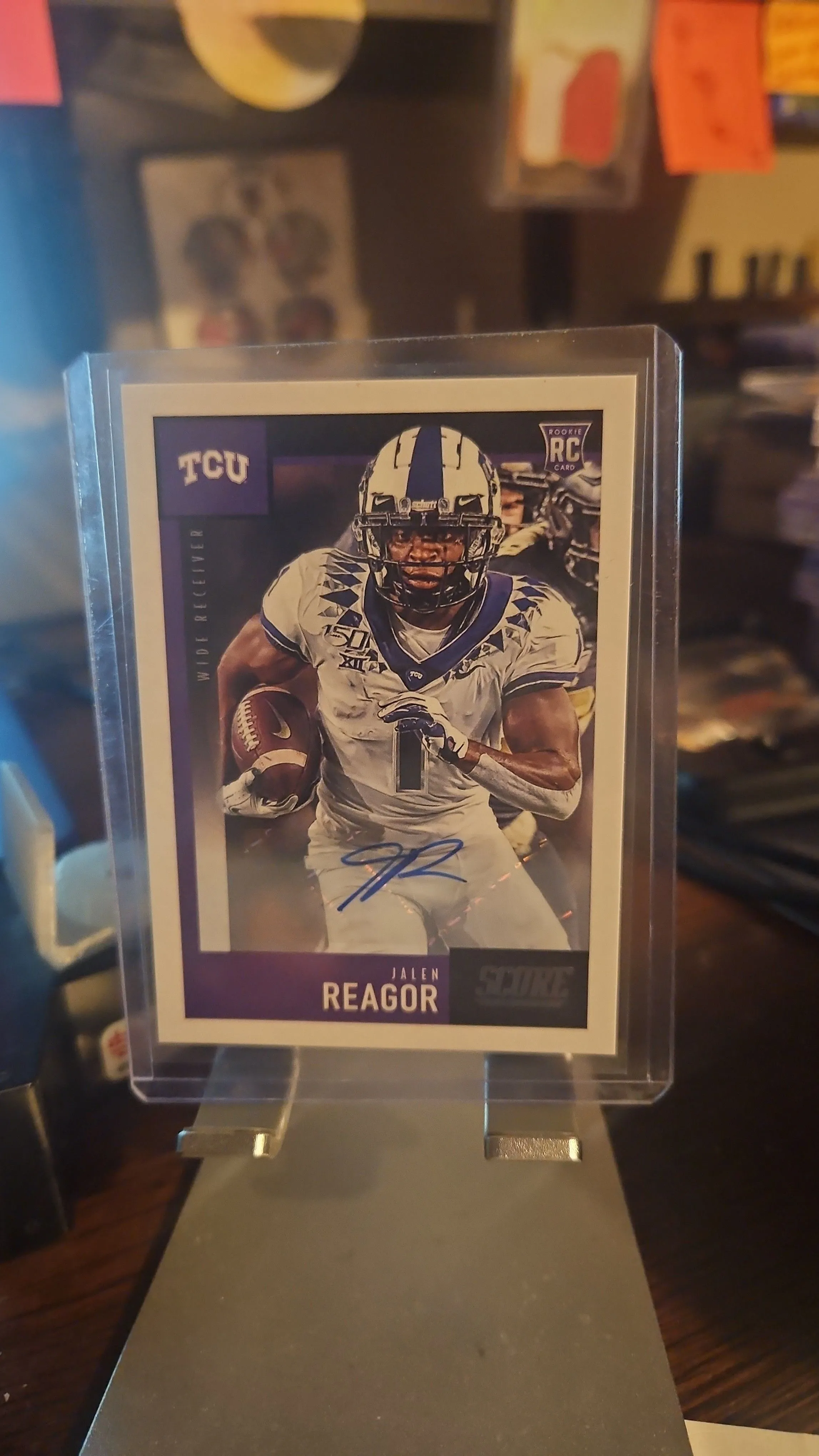 Product image for Jalon Reagor Rookie Auto....2020 Score...TCU...Eagles