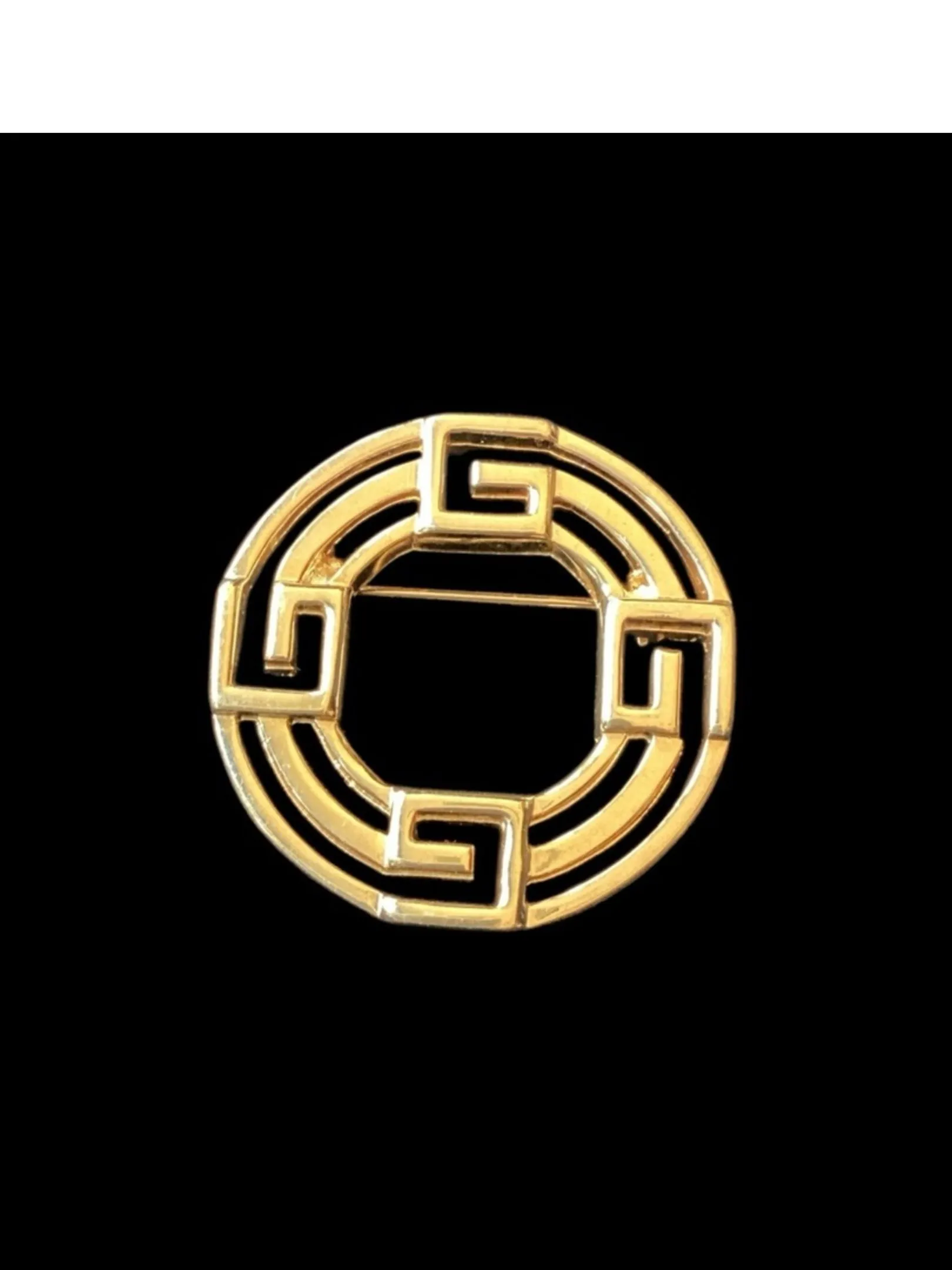 Product image for Vintage Givenchy Signature Gold Brooch