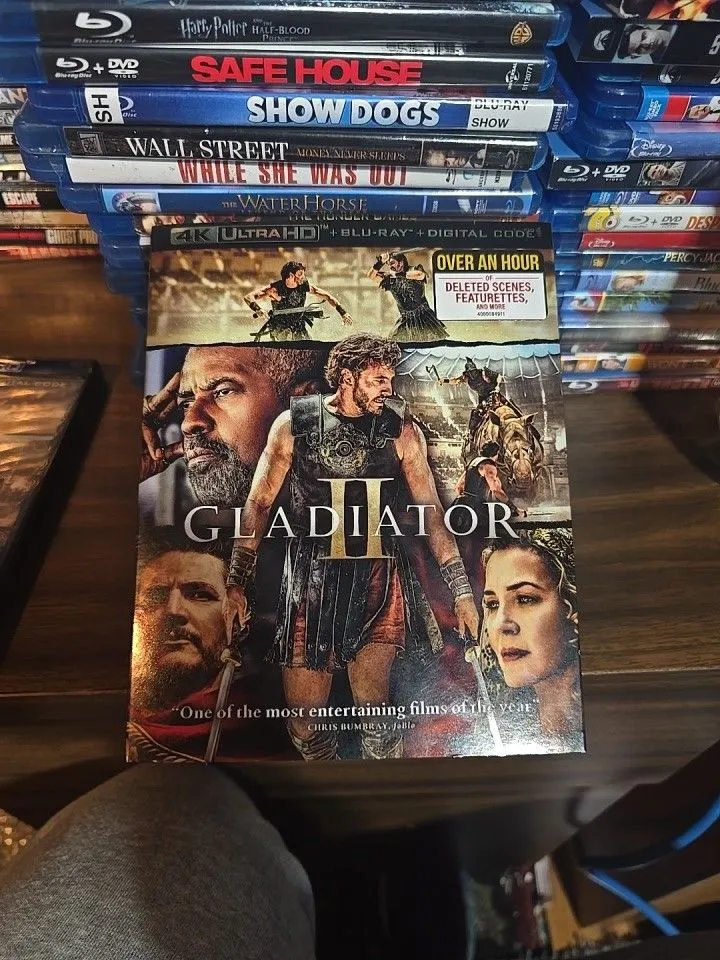 Product image for The Gladiator II Blu-ray 2-Disc Set is a limited edition release featuring the R-rated film directed
