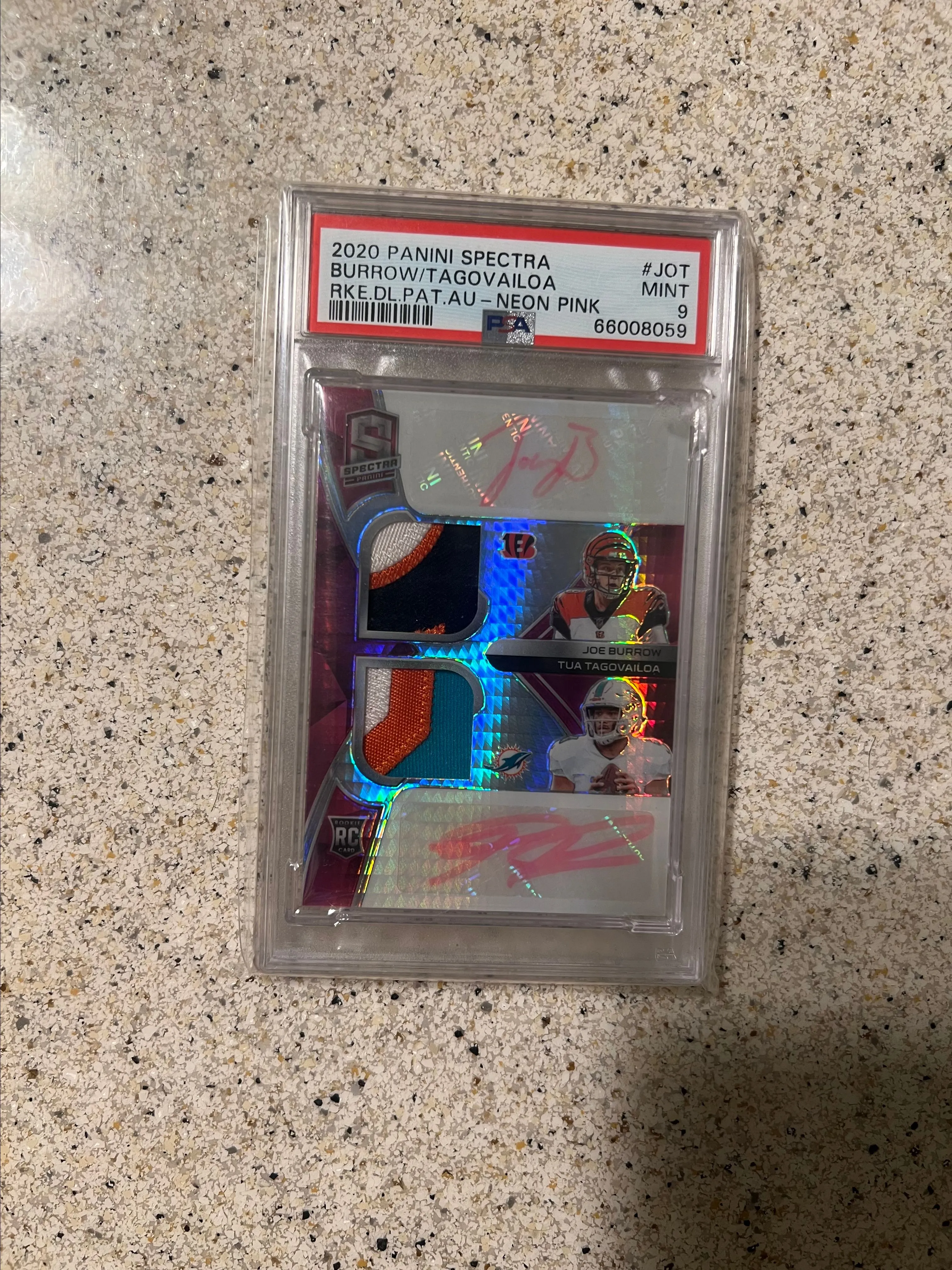 Product image for RC Joe Burrow / Tua Tagovaiola auto /20 PSA 9