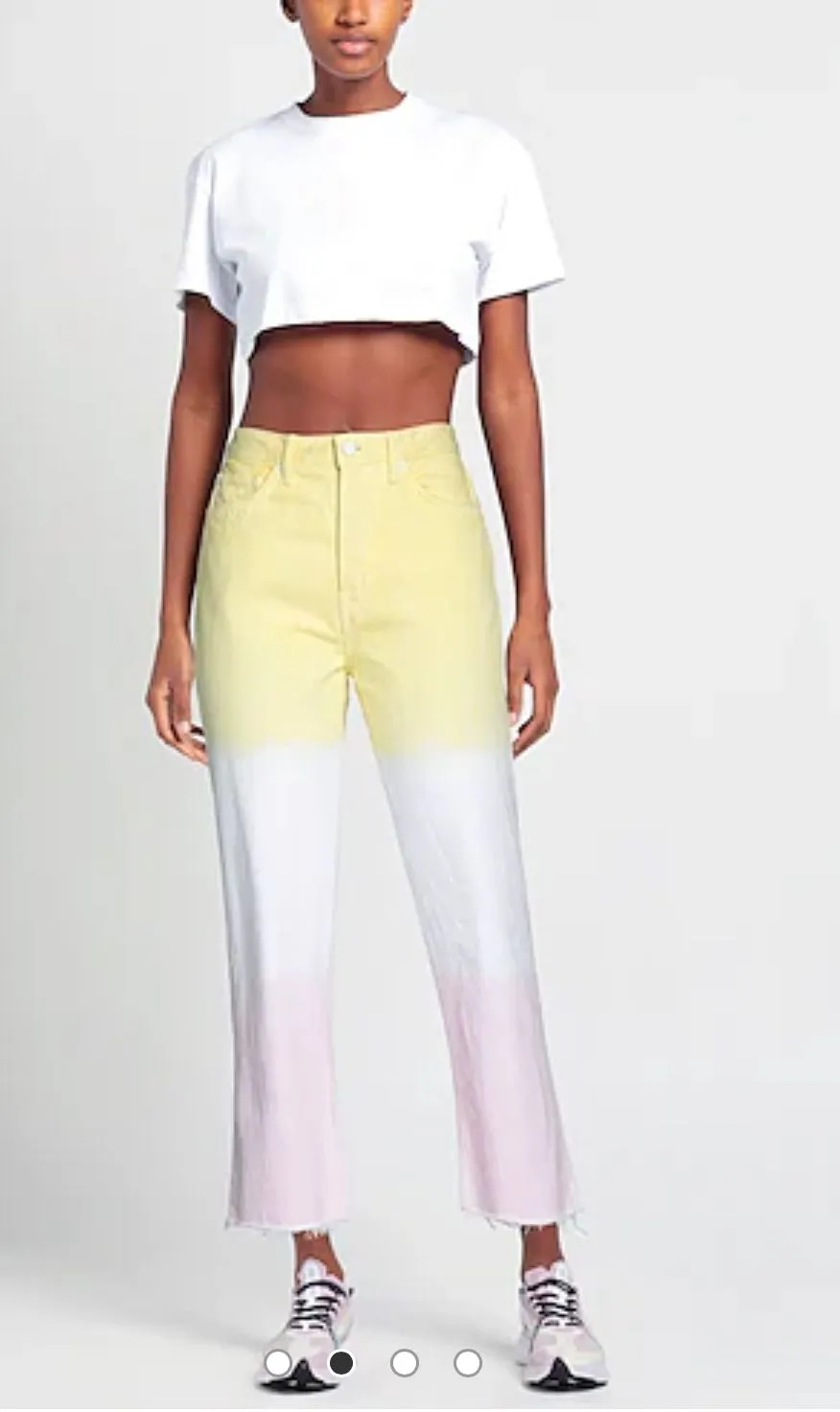 Product image for H. (SIZE 25) NWT GRLFRND MICA COLOR BLOCK JEANS