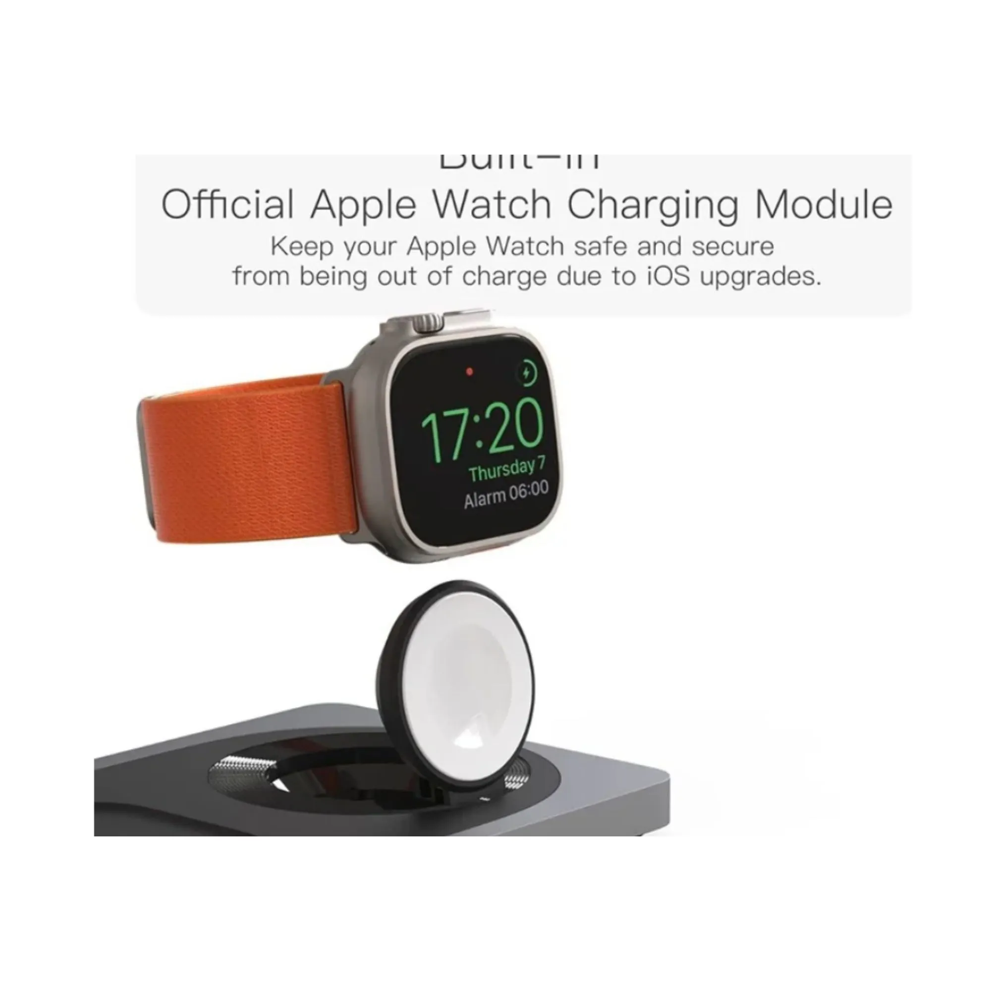 Product image for Wireless Charger,3 in 1 Faster Mag-Safe Wireless Charging Station, for iPhone