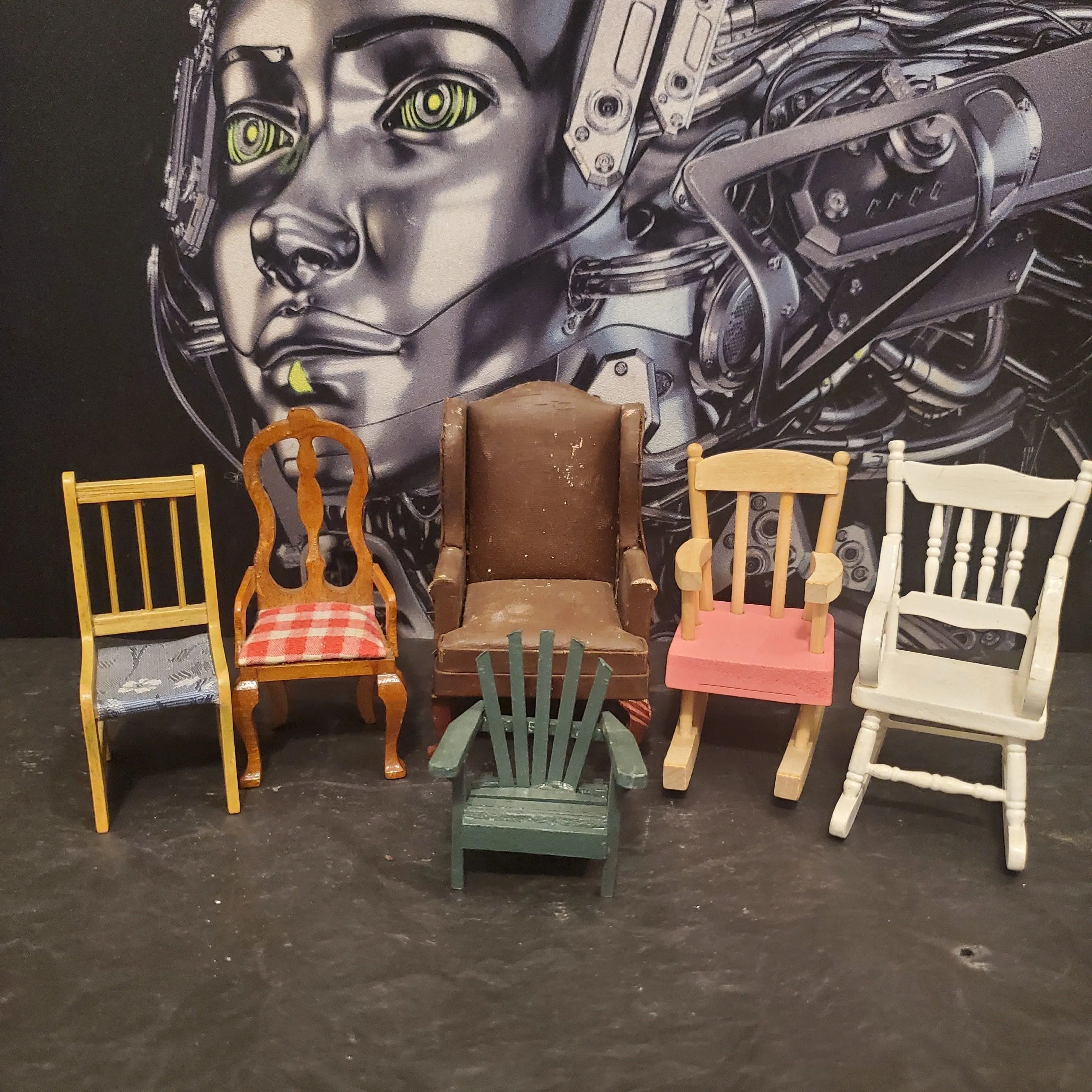 Product image for Miniature model odd chair lot
