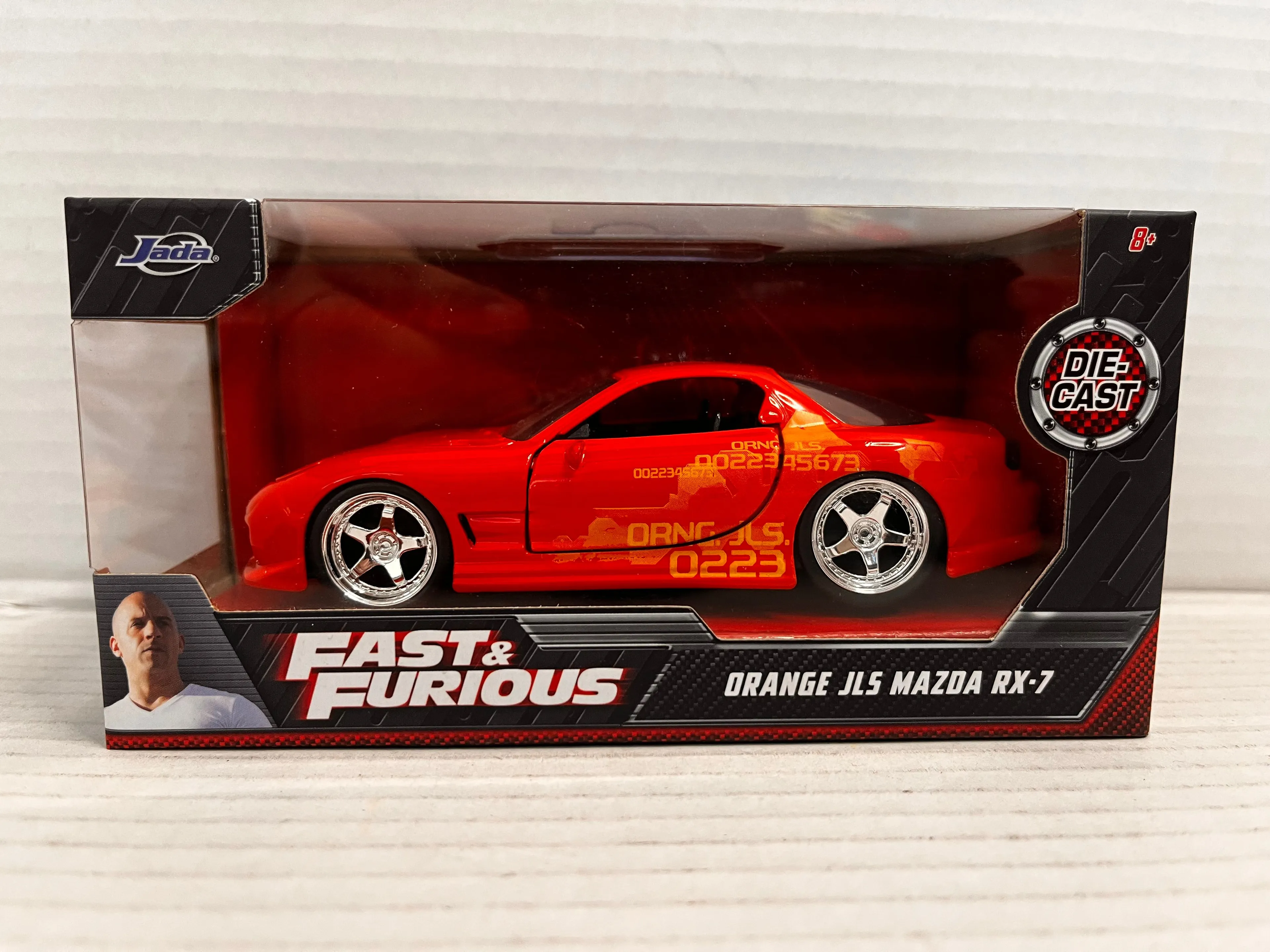 Product image for Fast & Furious Orange JLS Mazda RX-7 RX7 Jada 1:32 Diecast Model Car RED