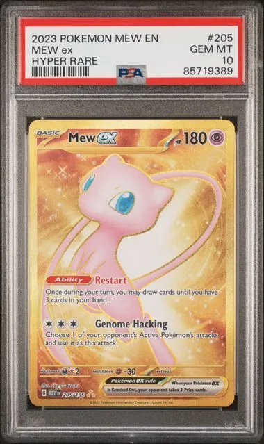 Product image for 2023 POKEMON MEW EN-151 #205 MEW ex HYPER RARE