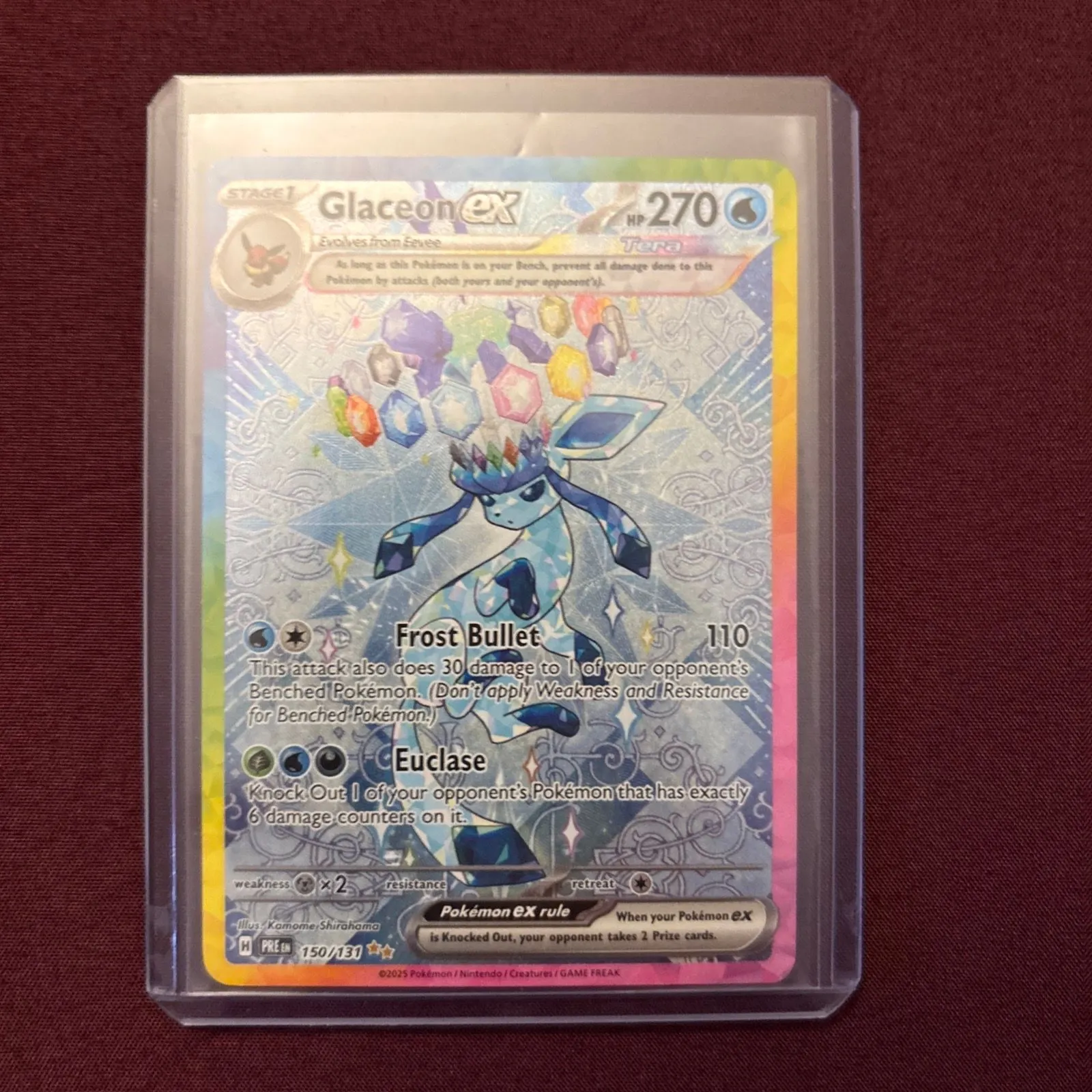 Product image for Glaceon ex full art mint pack fresh