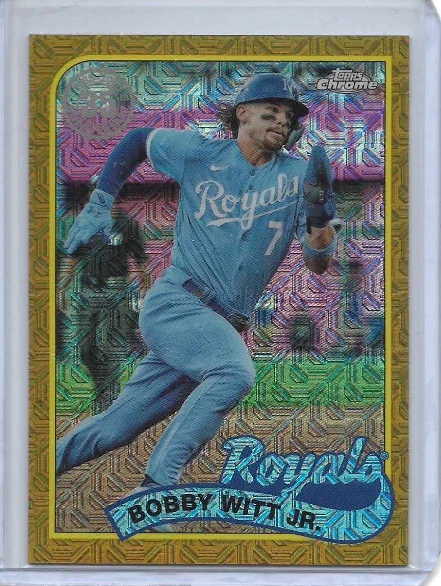 Product image for Bobby Witt Jr (Kansas City Royals) Topps Series 2 1989 Baseball Chrome Gold /50
