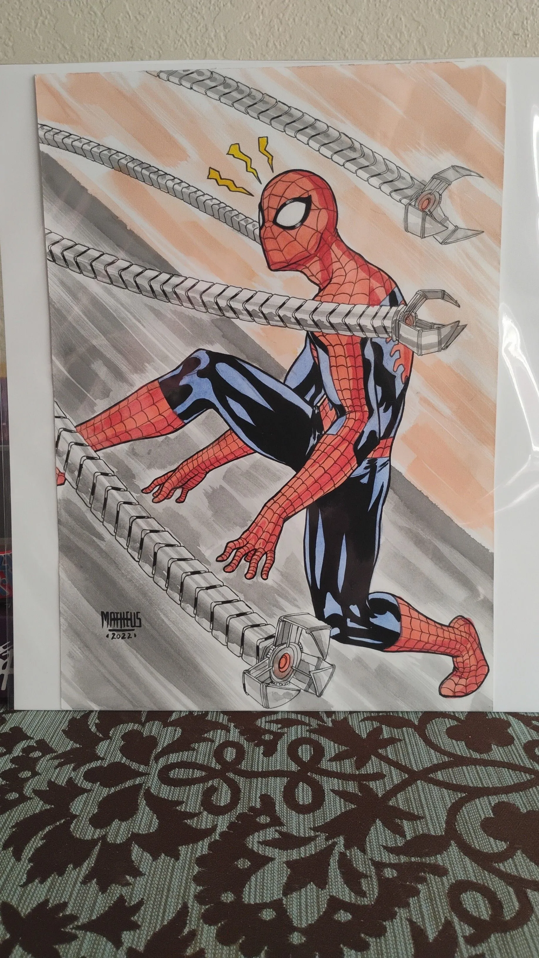 Product image for Spiderman original art by Matthews 