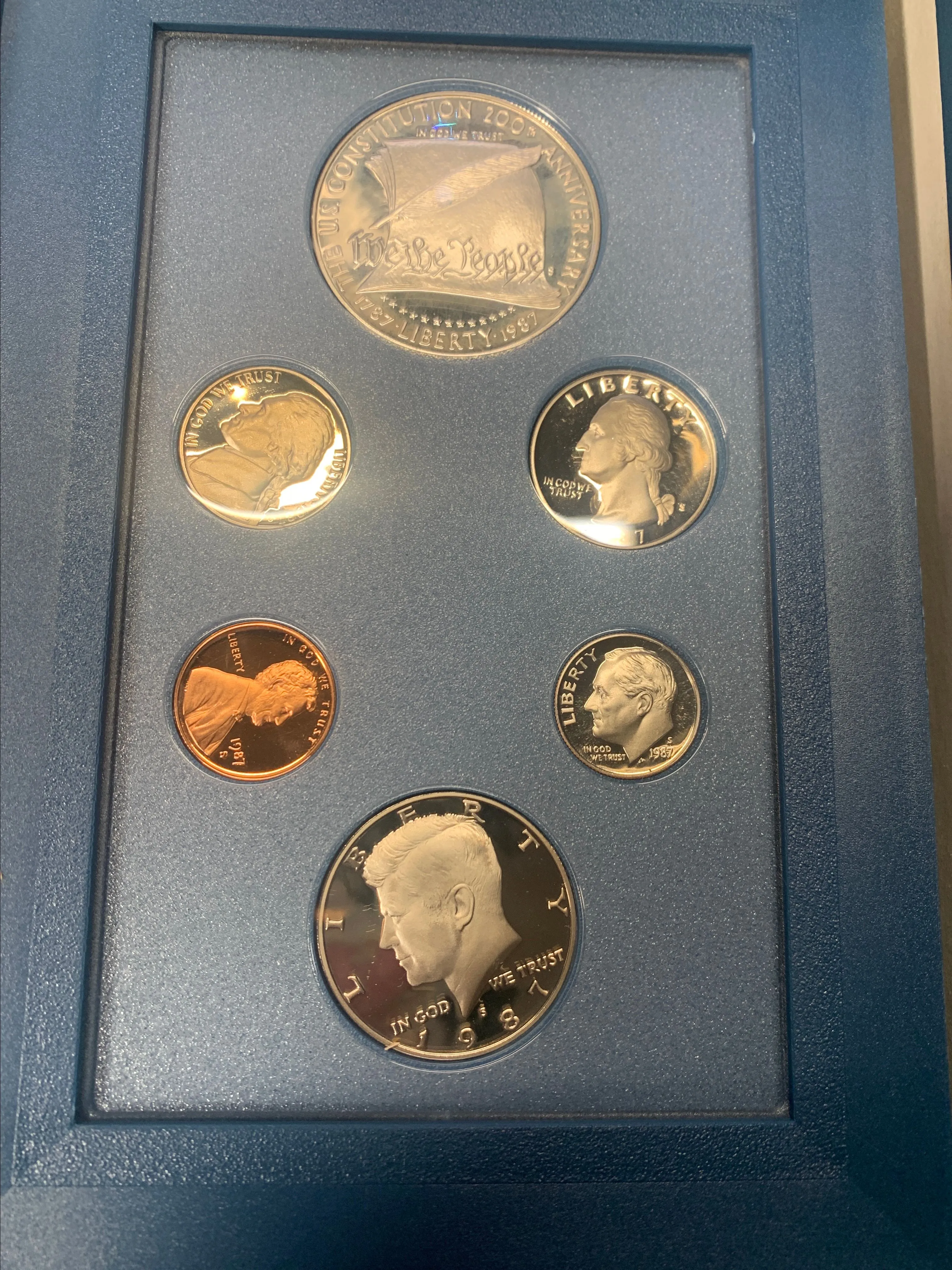 Product image for 1987-S Prestige Set 6 Coins Proof We the People