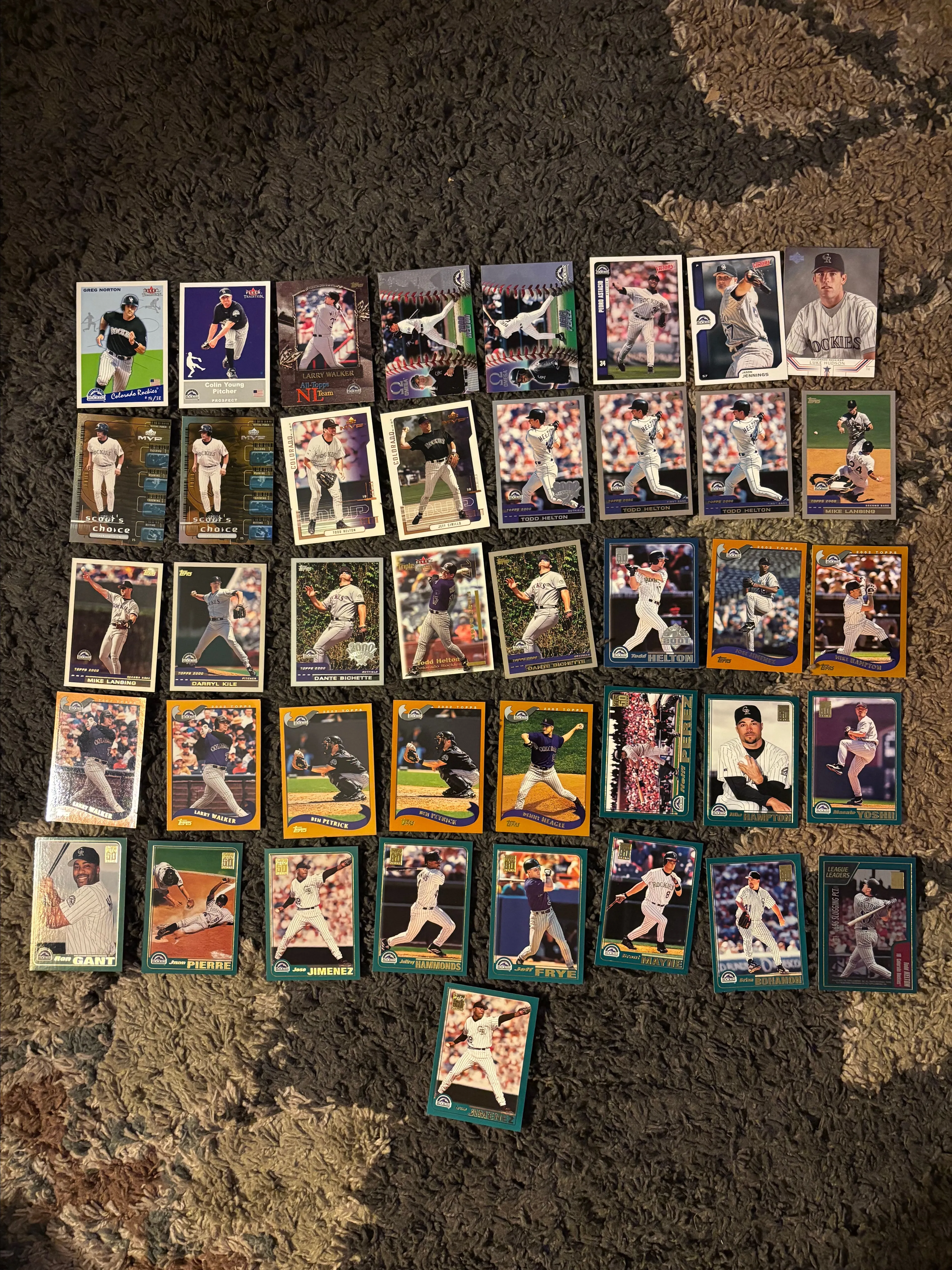 Product image for Rockies 41 card lot '83-02 LP-NM Condition