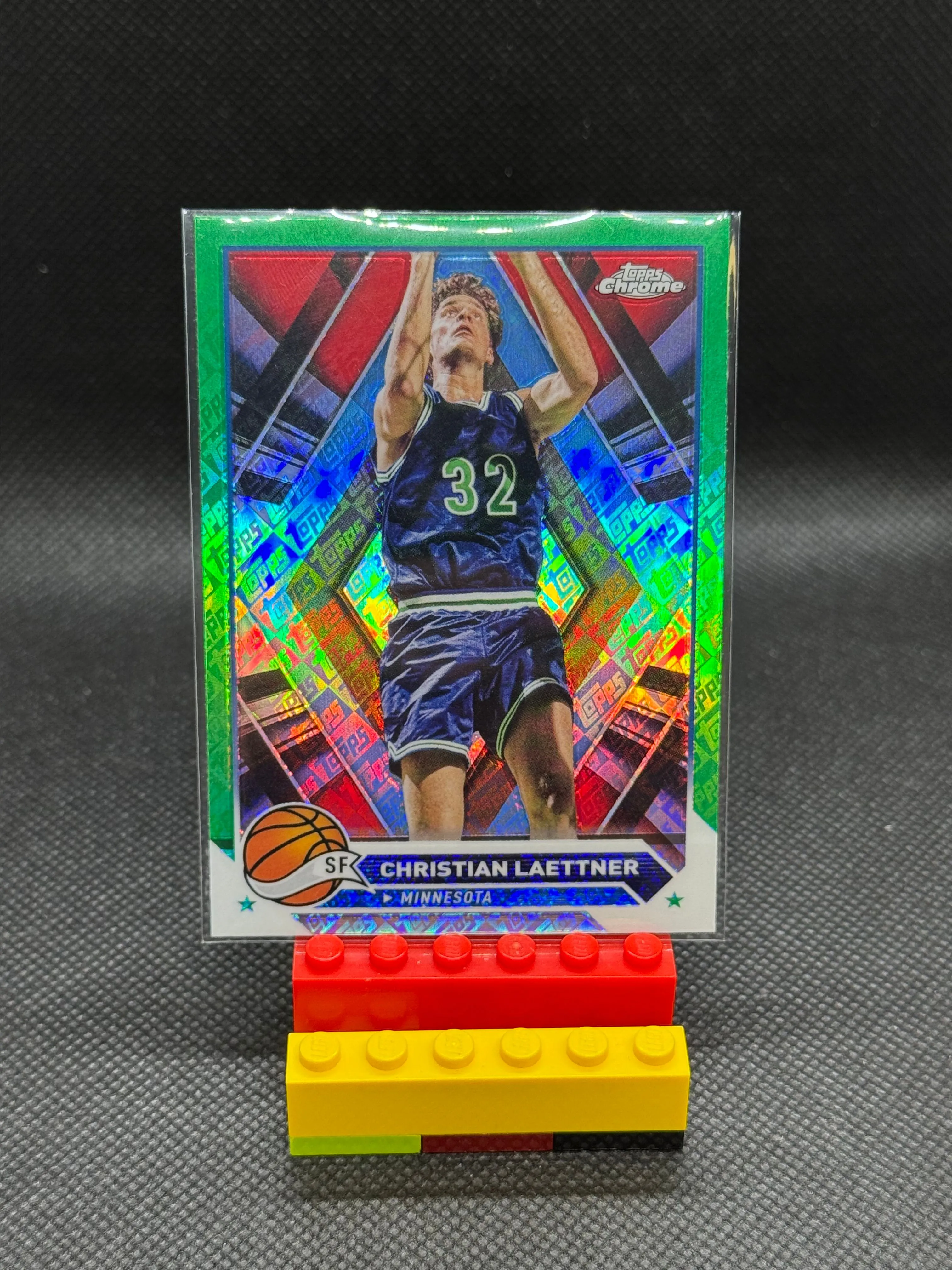 Product image for Christian Laettner [Green Topps Refractor] #36 2023 Topps Chrome Minnesota Timberwolves