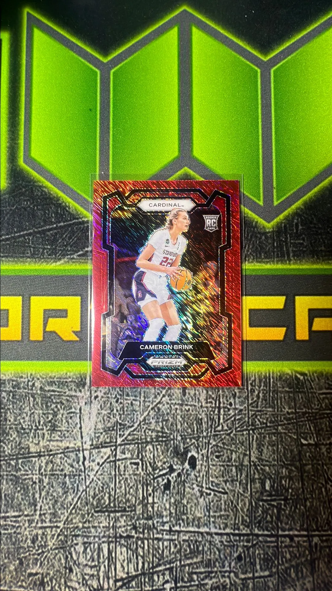 Product image for 2024 Cameron Brink Prizm  Red Shimmer /9 Refractor RC Rookie Los Angeles Sparks