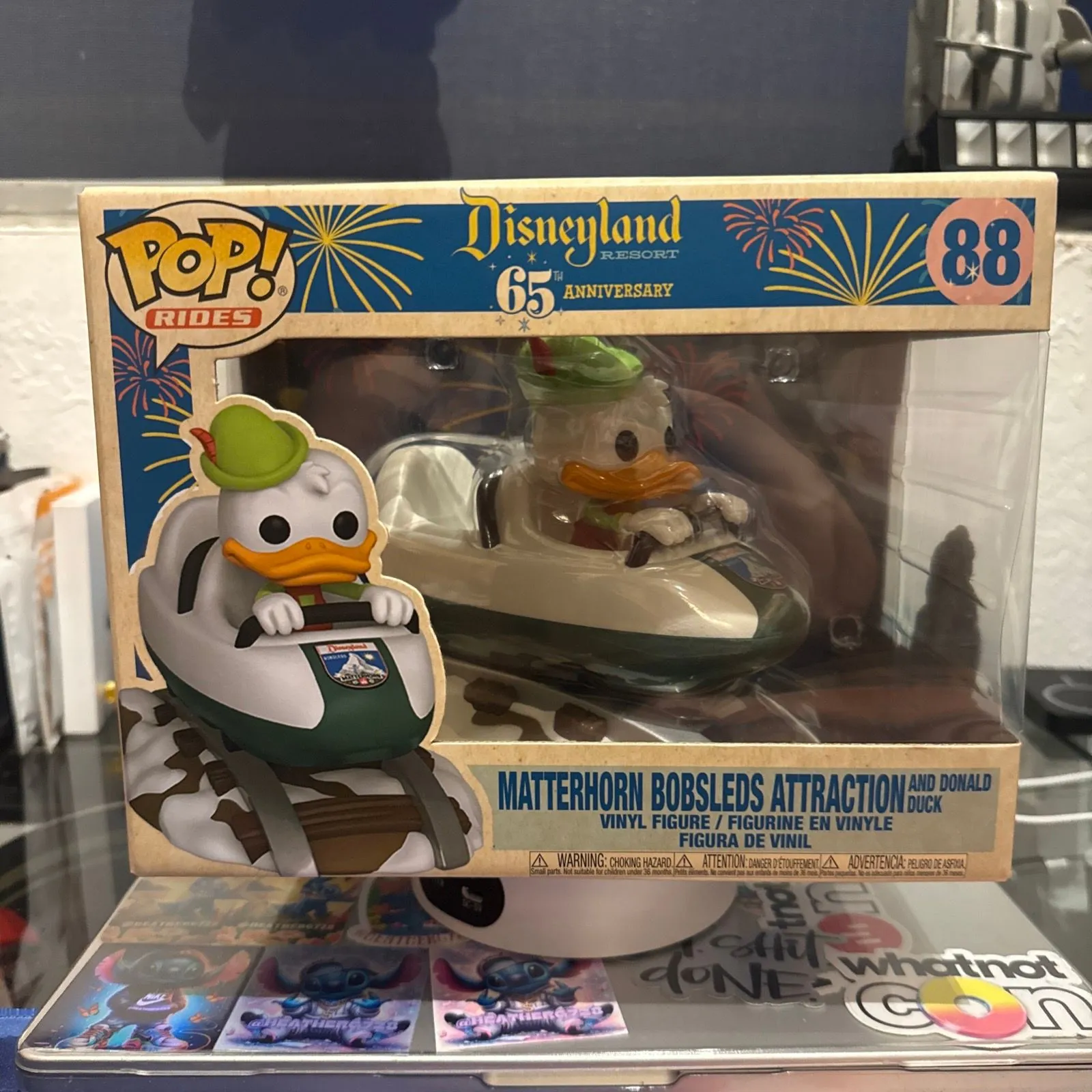 Product image for Funko Pop! Rides: Disney - Matterhorn Bobsleds Attraction and Donald Duck #88