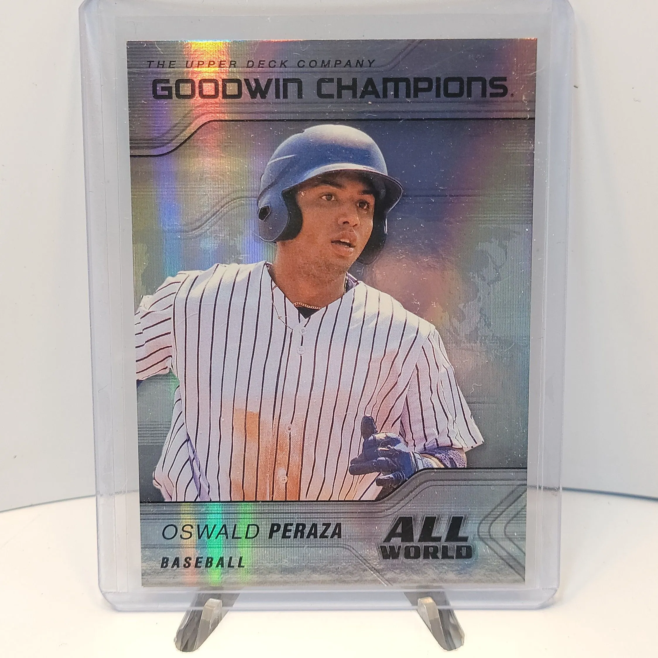 Product image for 2023 Upper Deck Goodwin Champions All World Oswald Peraza Refractor