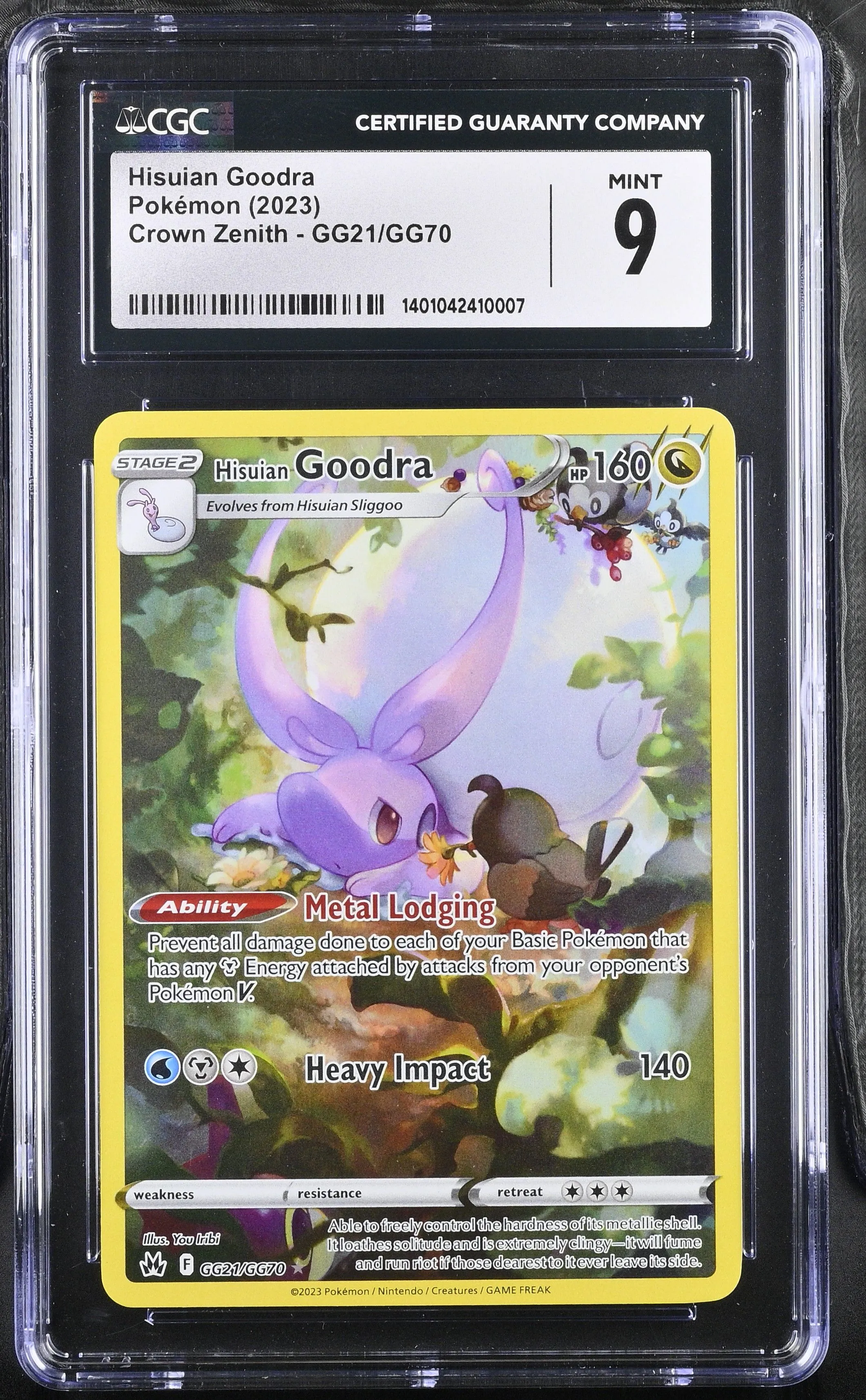 CGC MINT 9 Pokmon Hisuian Goodra Crown Zenith: Galarian Gallery GG21/GG70   Whatnot: Shop, Sell, Connect