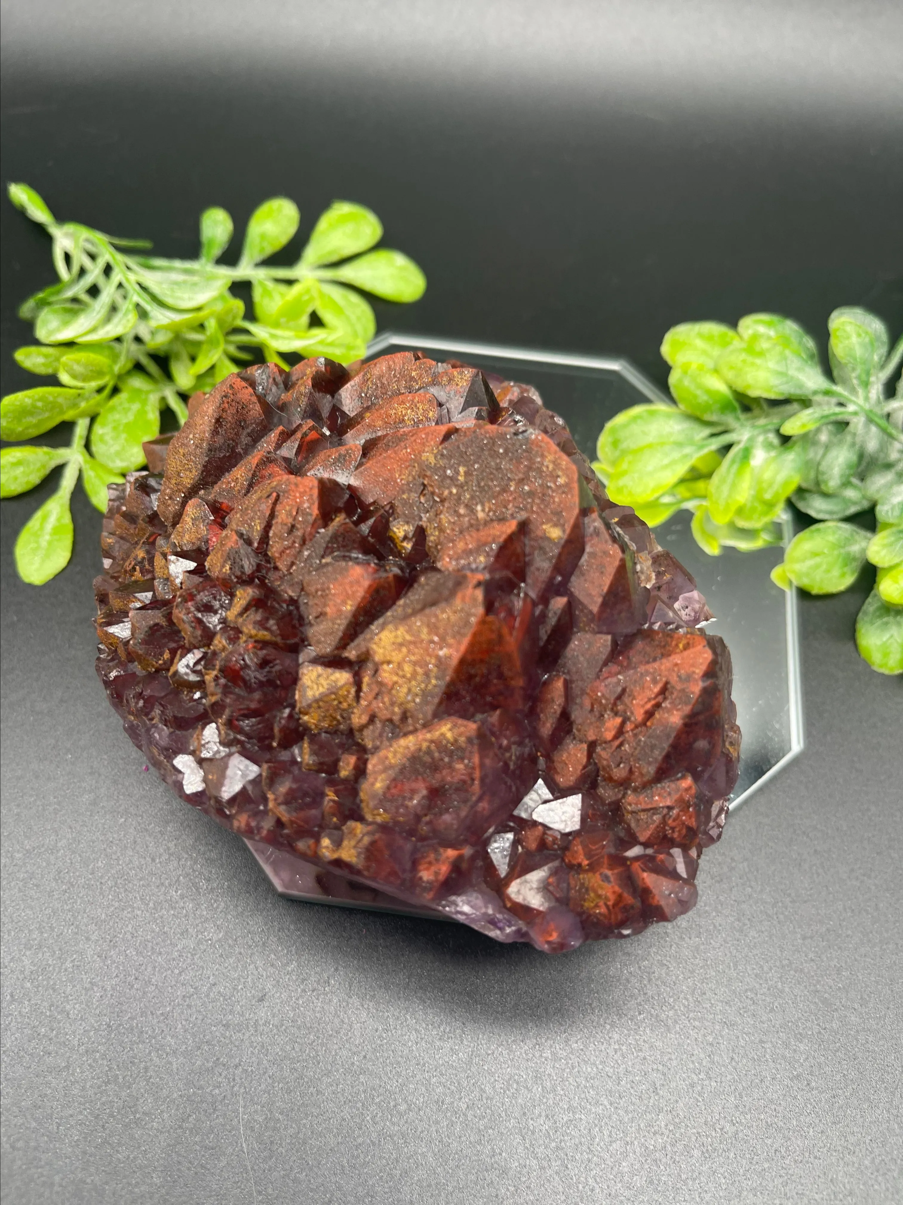 Product image for #379 Amethyst with hematite from India