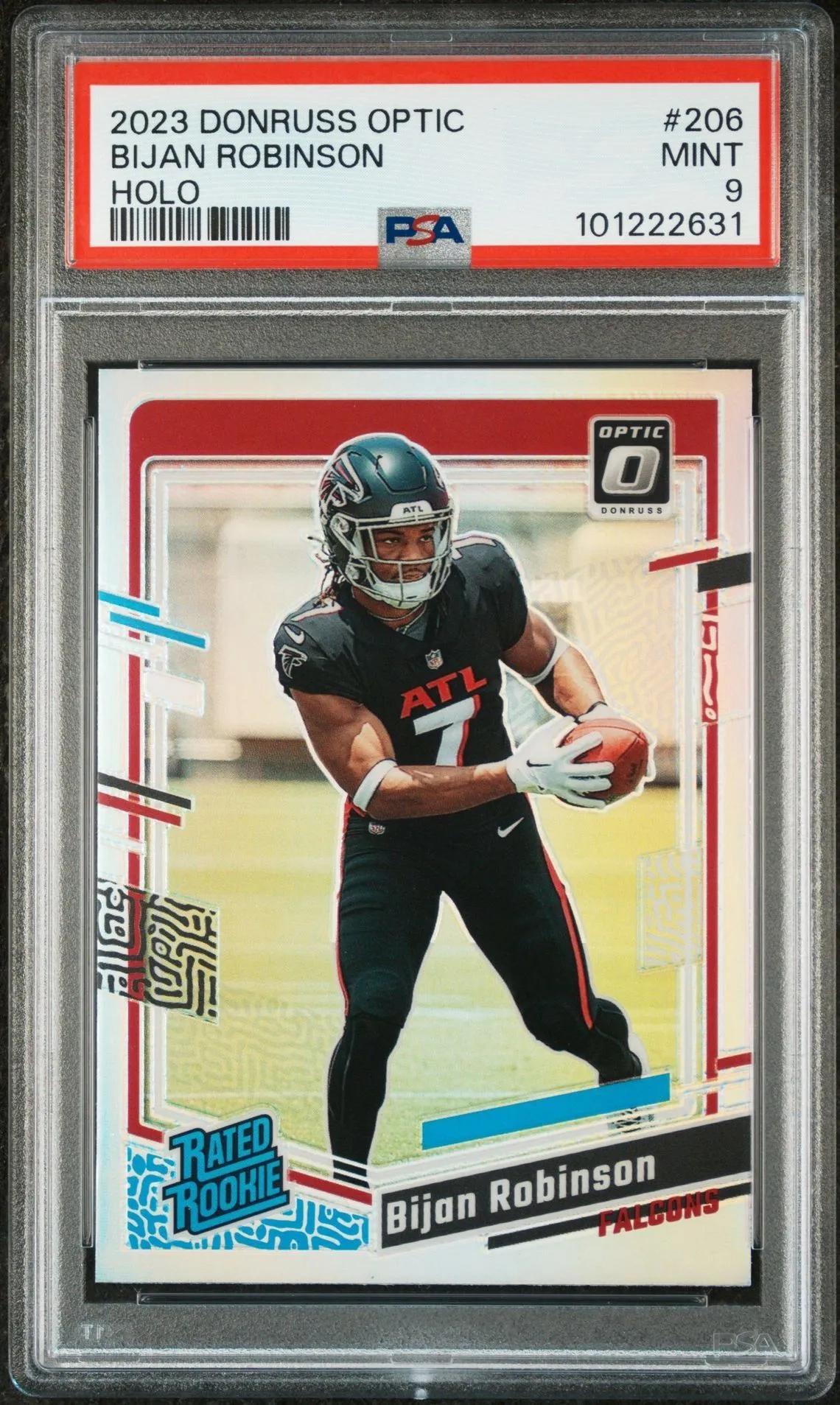 Product image for Bijan Robinson Holo Rated Rookie PSA 9