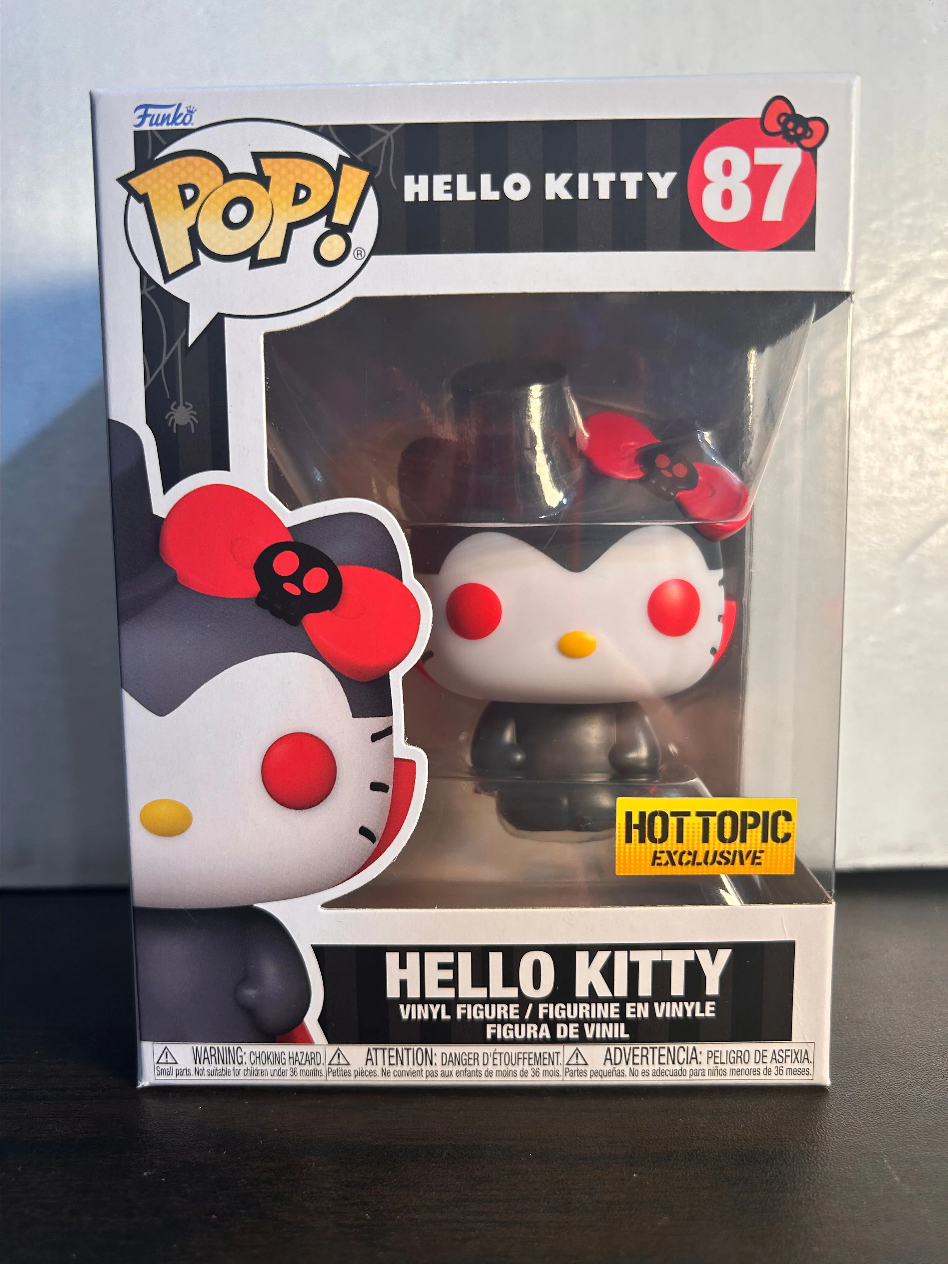 Product image for Hello Kitty Hot Topic Exclusive Funko Pop 87 With Protector