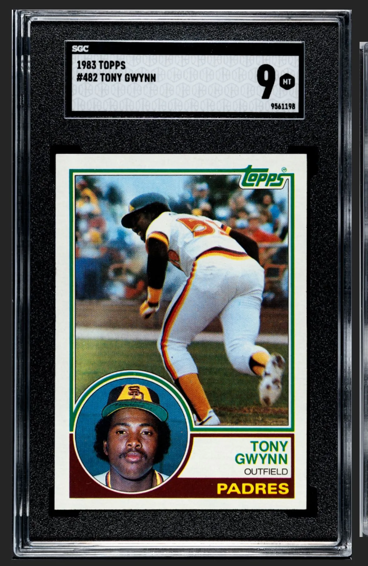 Product image for 1983 Topps #482 Tony Gwynn RC SGC 9