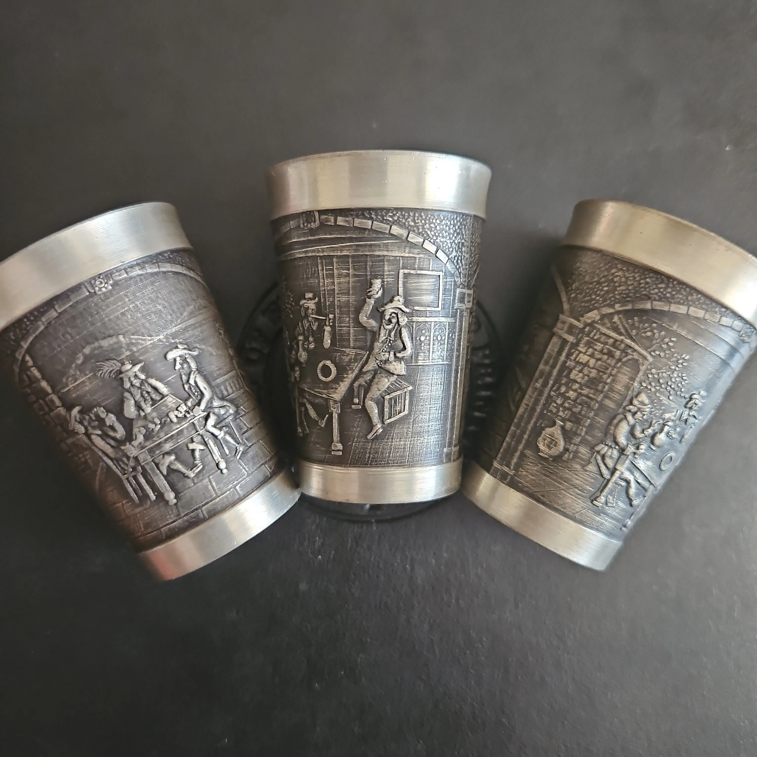 Product image for Pewter, Shot Glass, Made In Germany Set Of 3