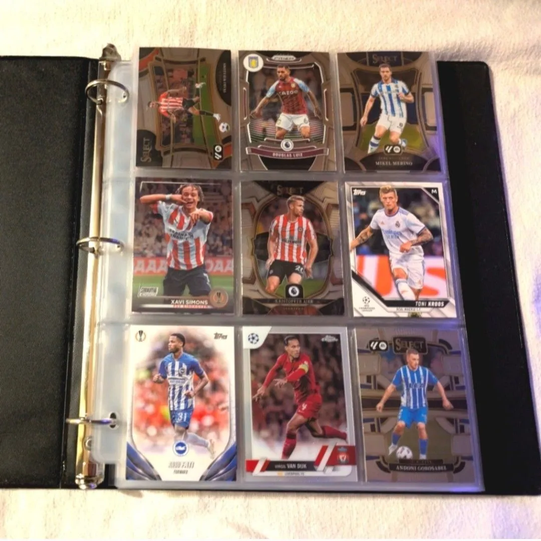 Product image for Soccer Cards Binder Soccer Trading Card Collection FIFA Lot World Cup Futbol