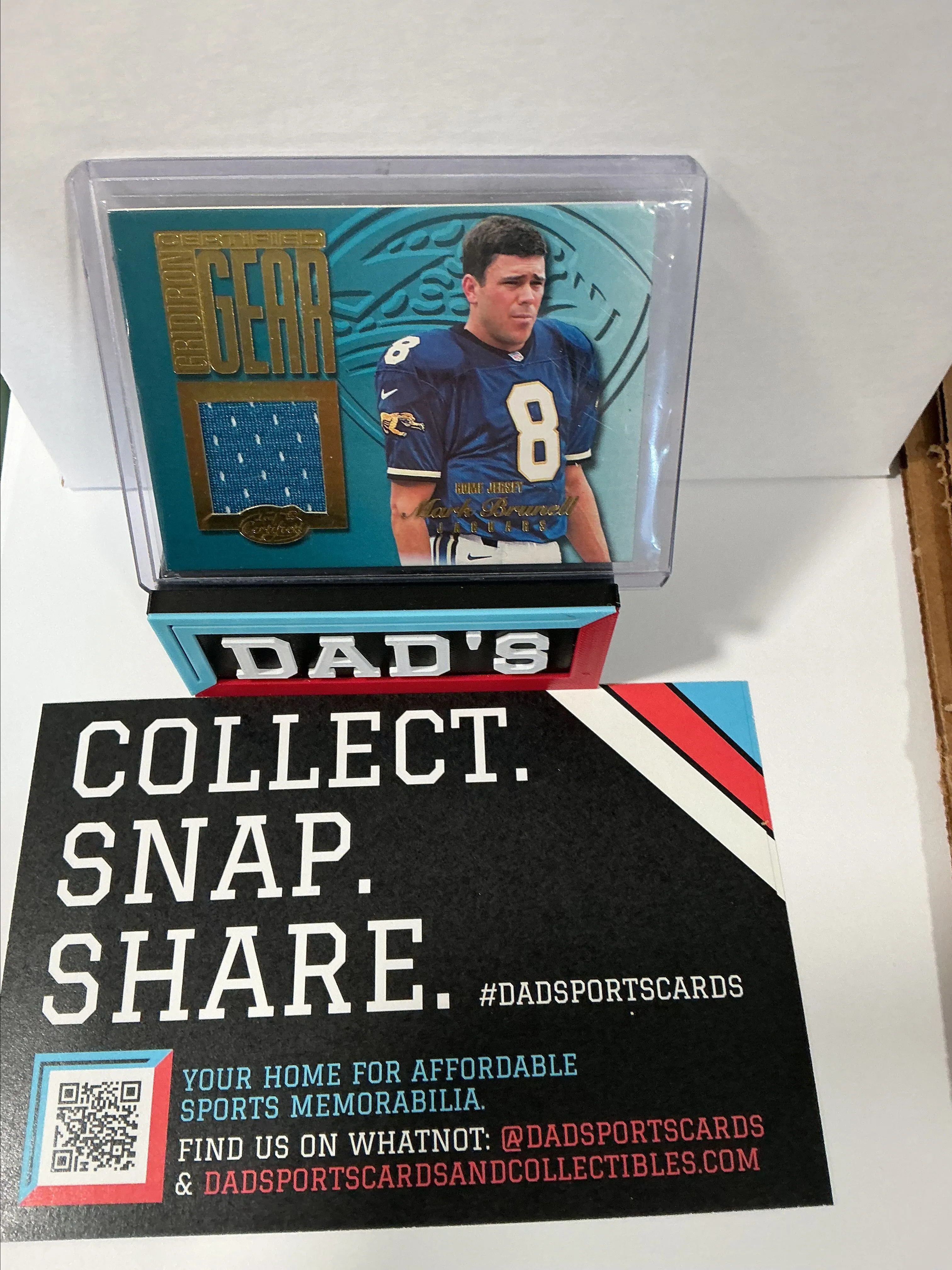 Product image for Mark Brunell Game-Used Home Jersey /300 1999 Donruss Certified Gridiron Gear