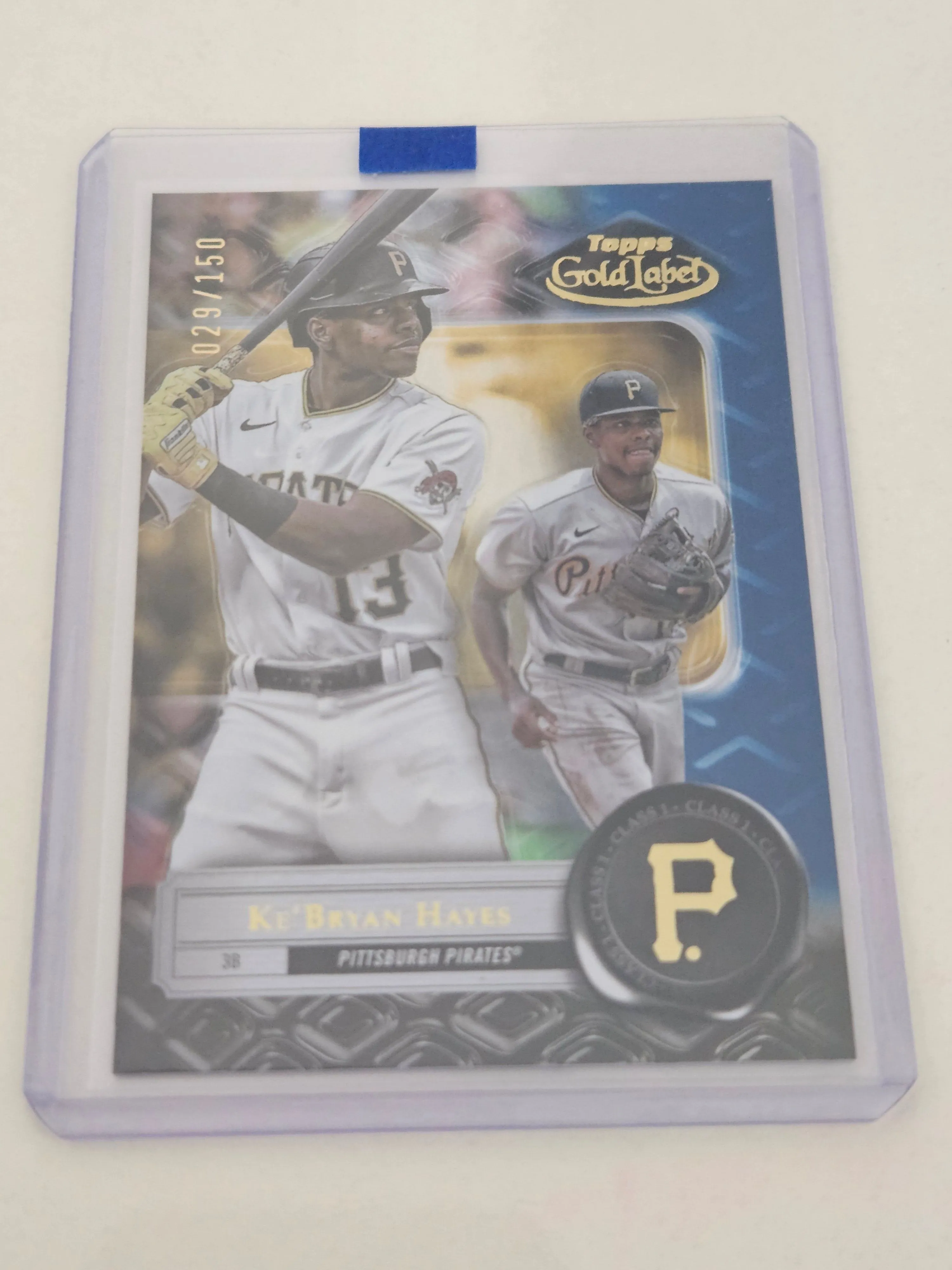 Product image for 2022 Topps Gold Label Ke'Bryan Hayes Blue /150