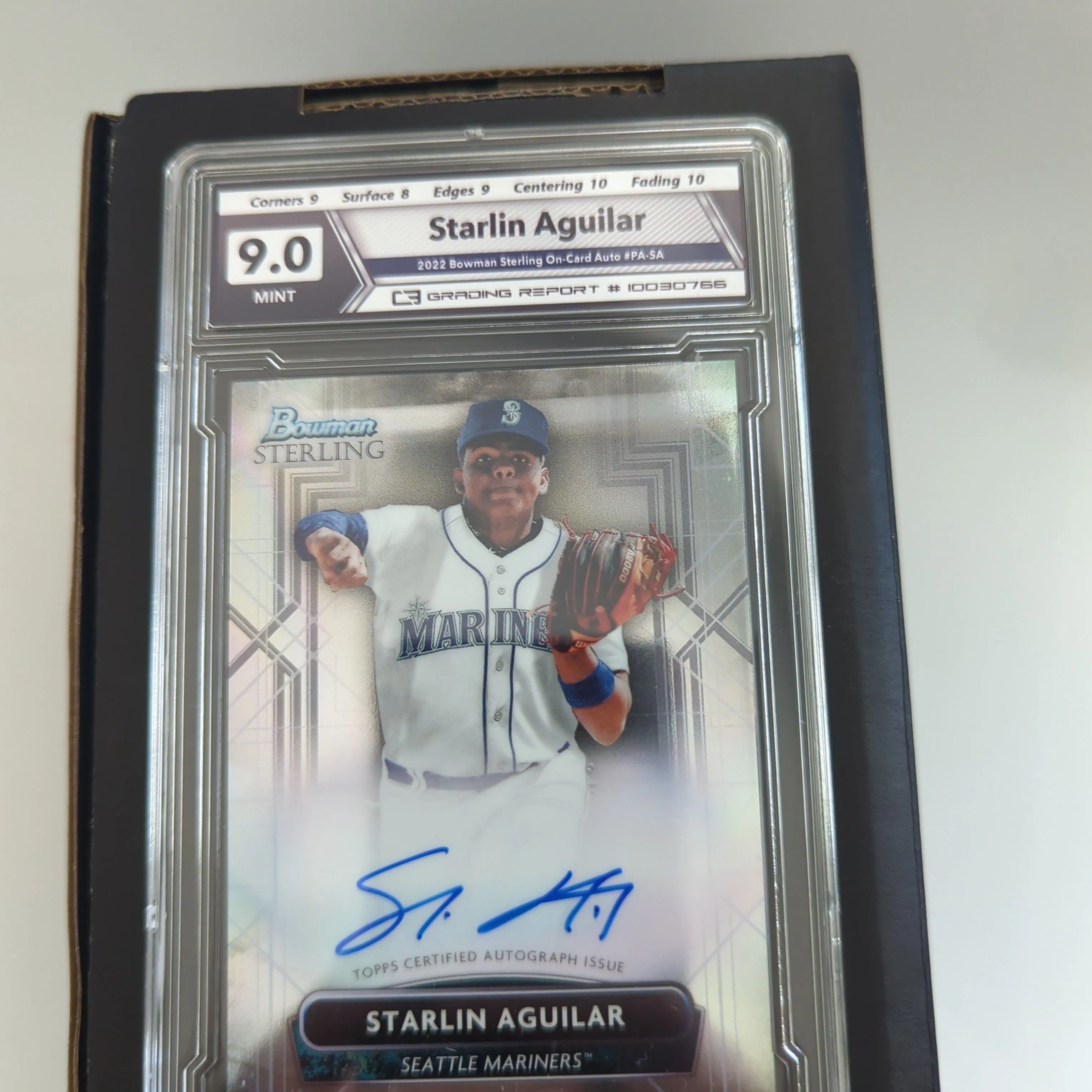 Product image for Starlin Aguilar graded on card Autograph