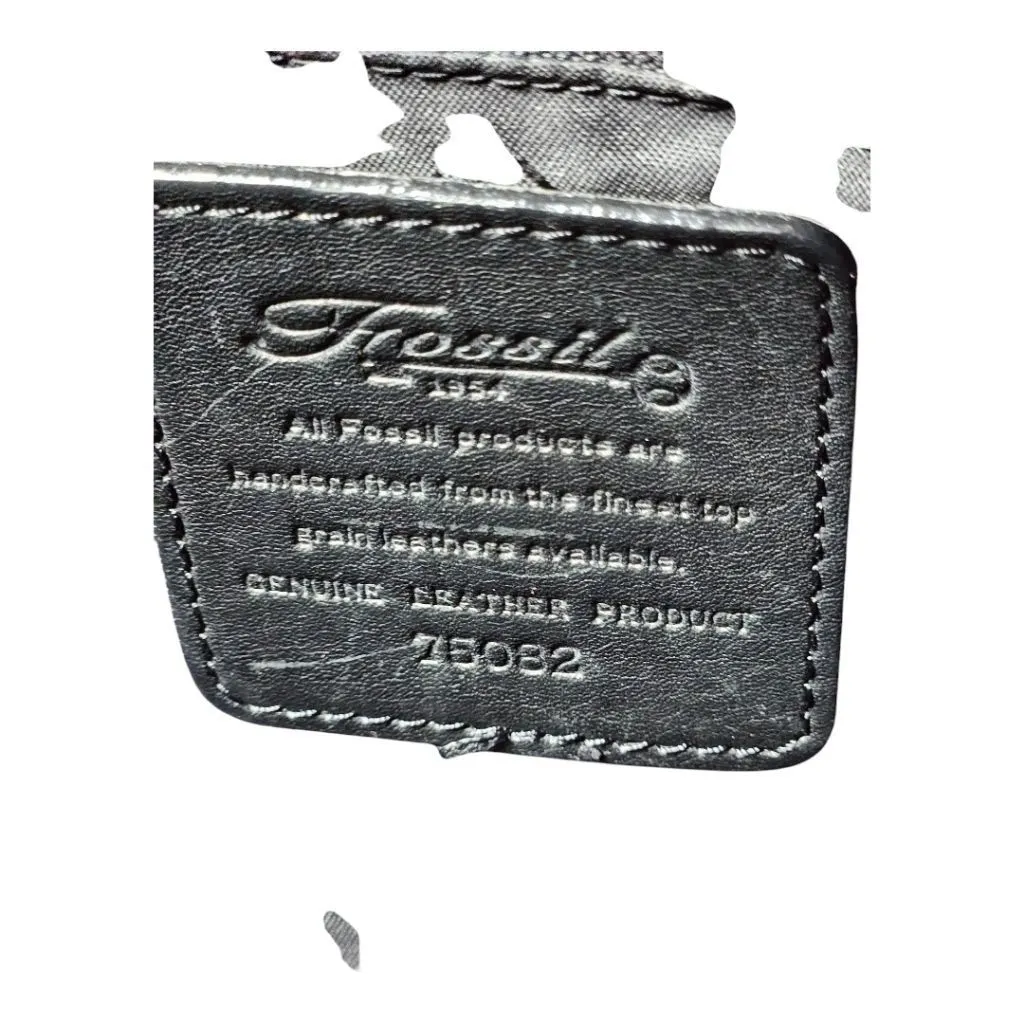 Product image for Fossil Women's Green and Black Leather Crossbody Bag