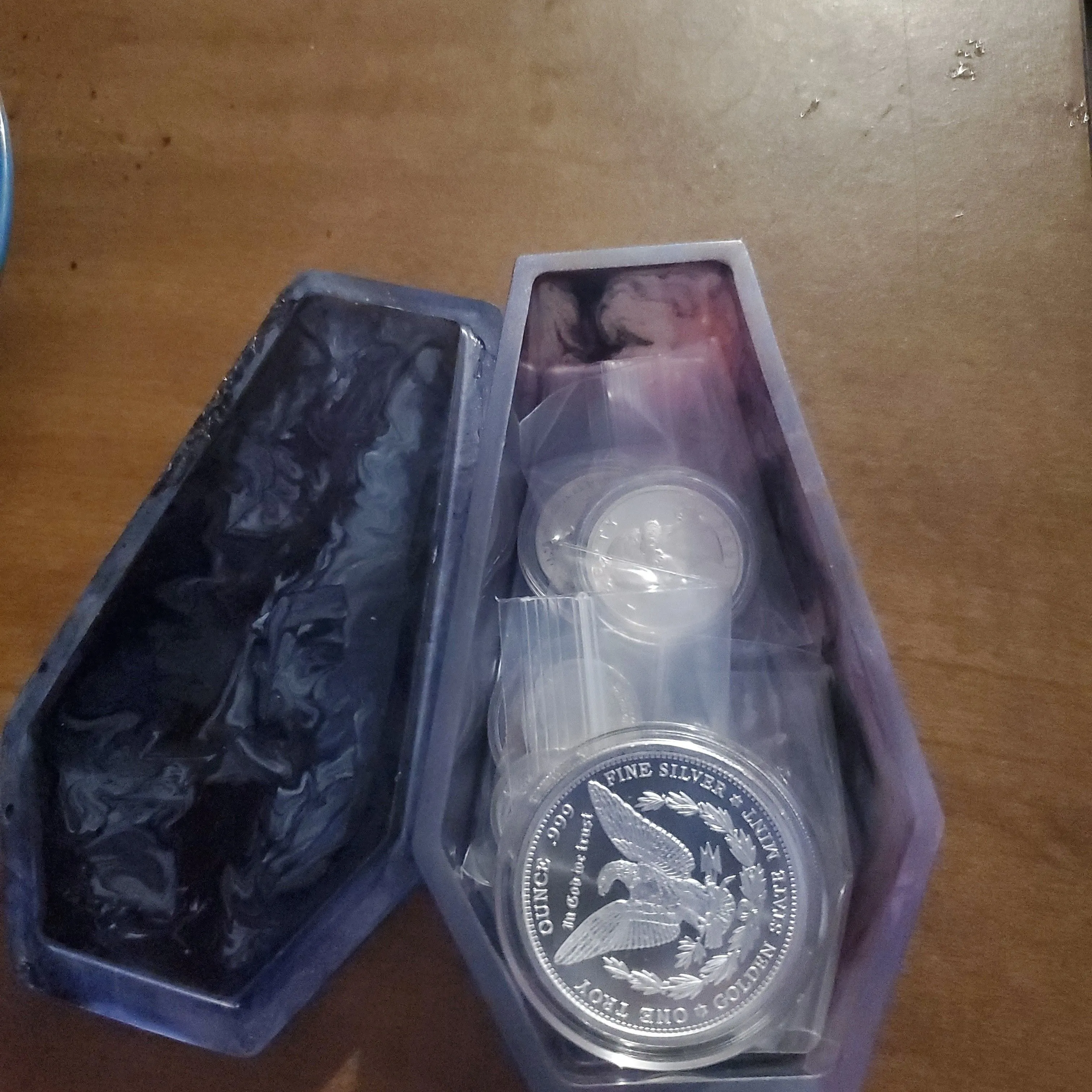 Product image for epoxy coffin treasure chest