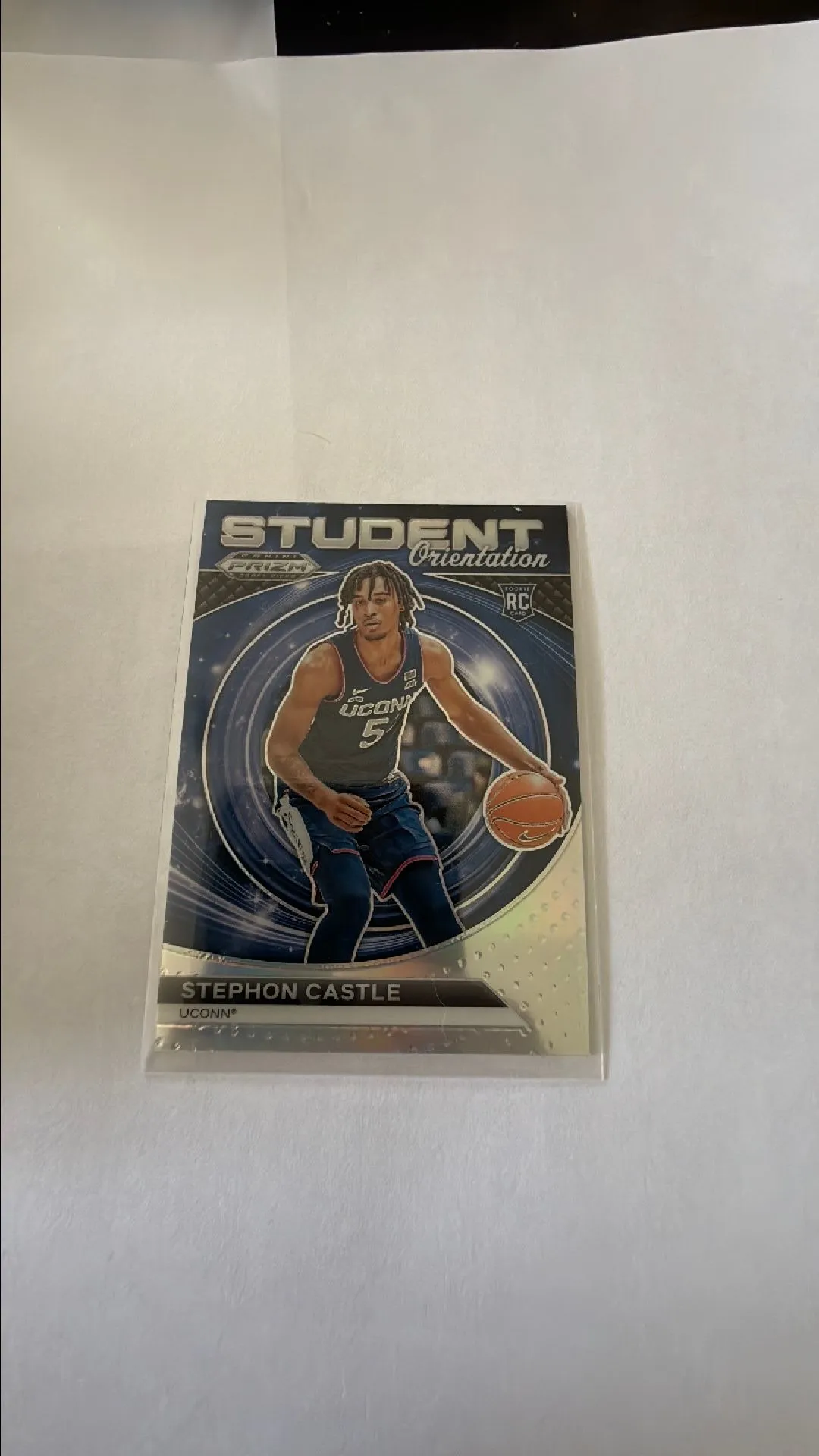 Product image for Stephon Castle [Silver] #13 2024 Prizm Draft Picks Student Orientation