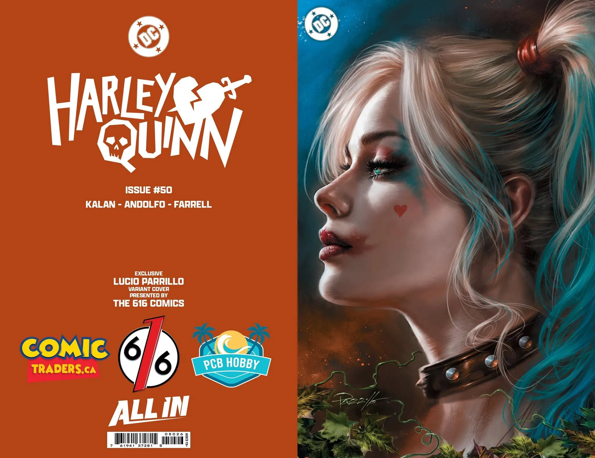 Product image for HARLEY QUINN #50 LUCIO PARILLO EXCLUSIVE VIRGIN VARIANT