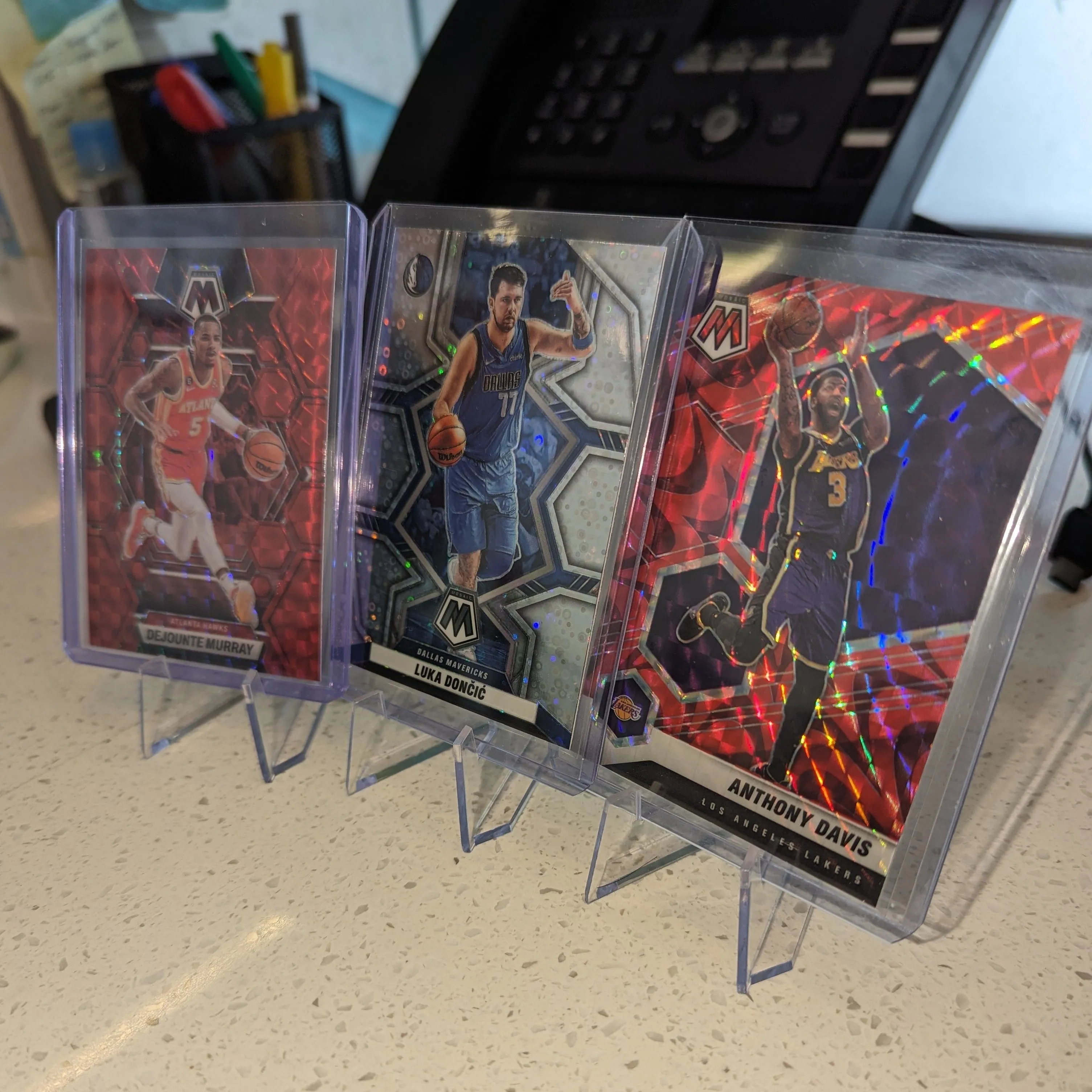 Product image for 3 Card Lot Luka Doncic, Dejounte Murray, and Anthony Davis