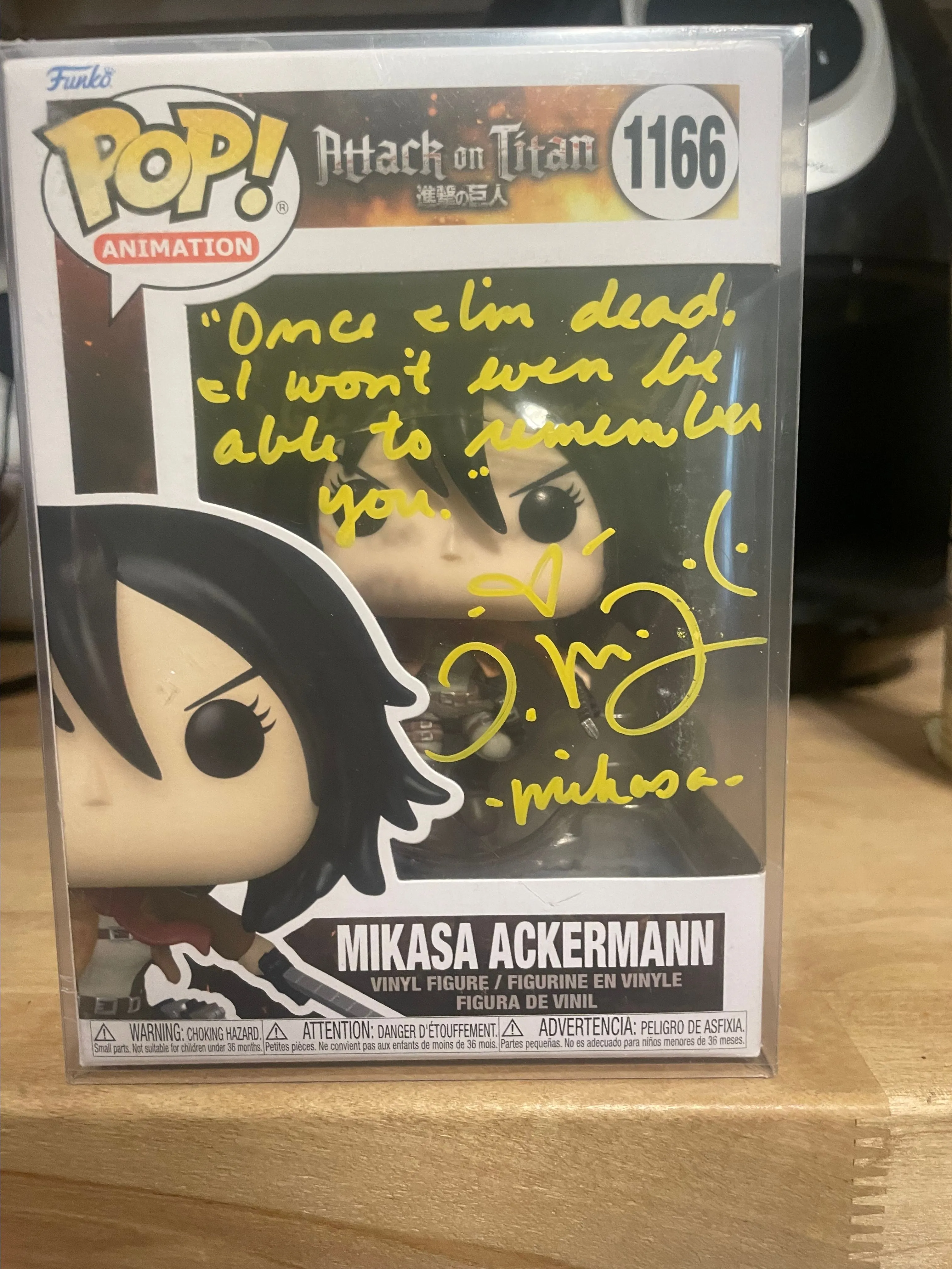 Product image for AOT Mikasa auto/certified