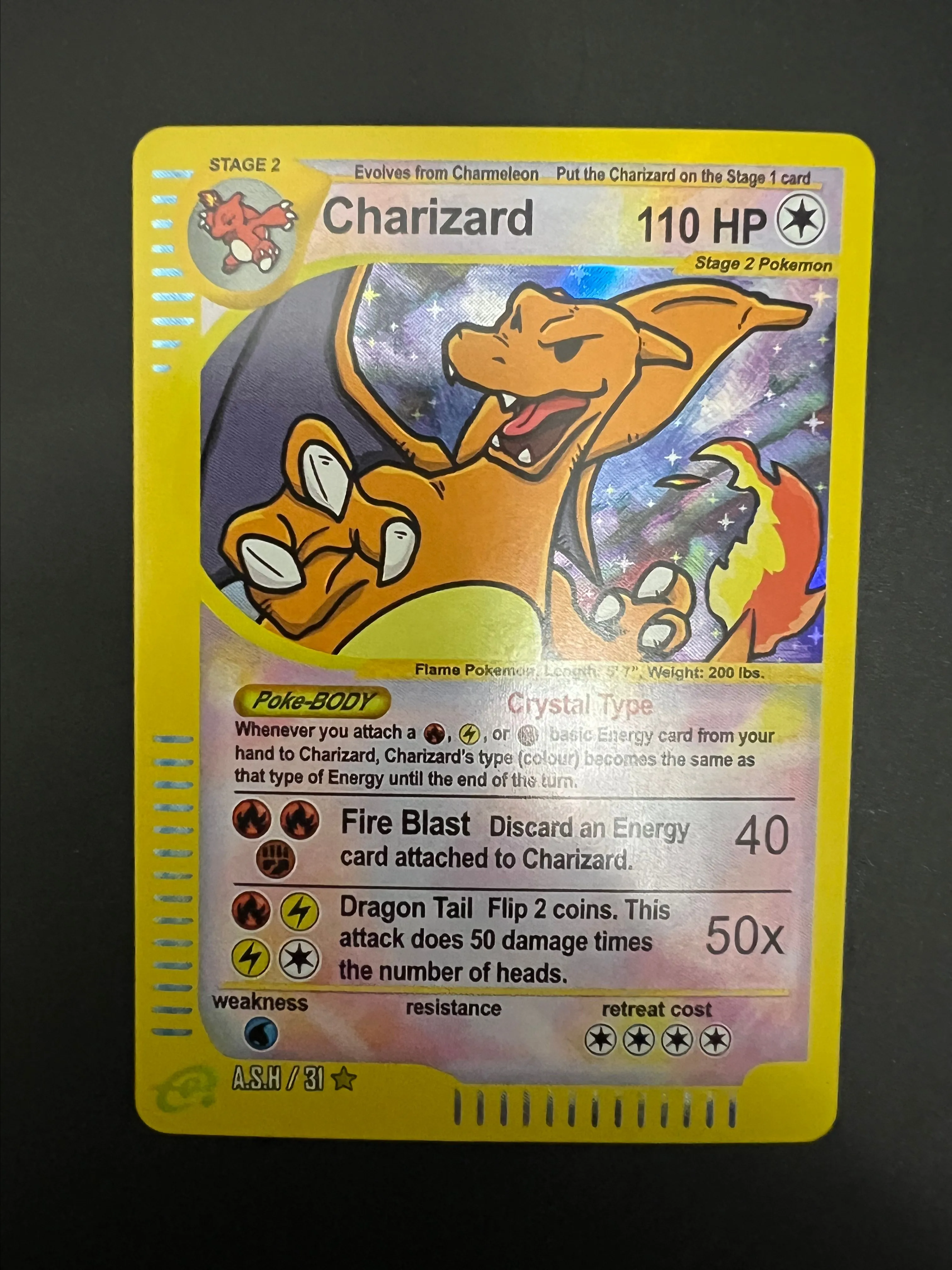 After Skool Hobby Crystal Charizard Skyridge Fan Art  Whatnot: Shop, Sell,  Connect
