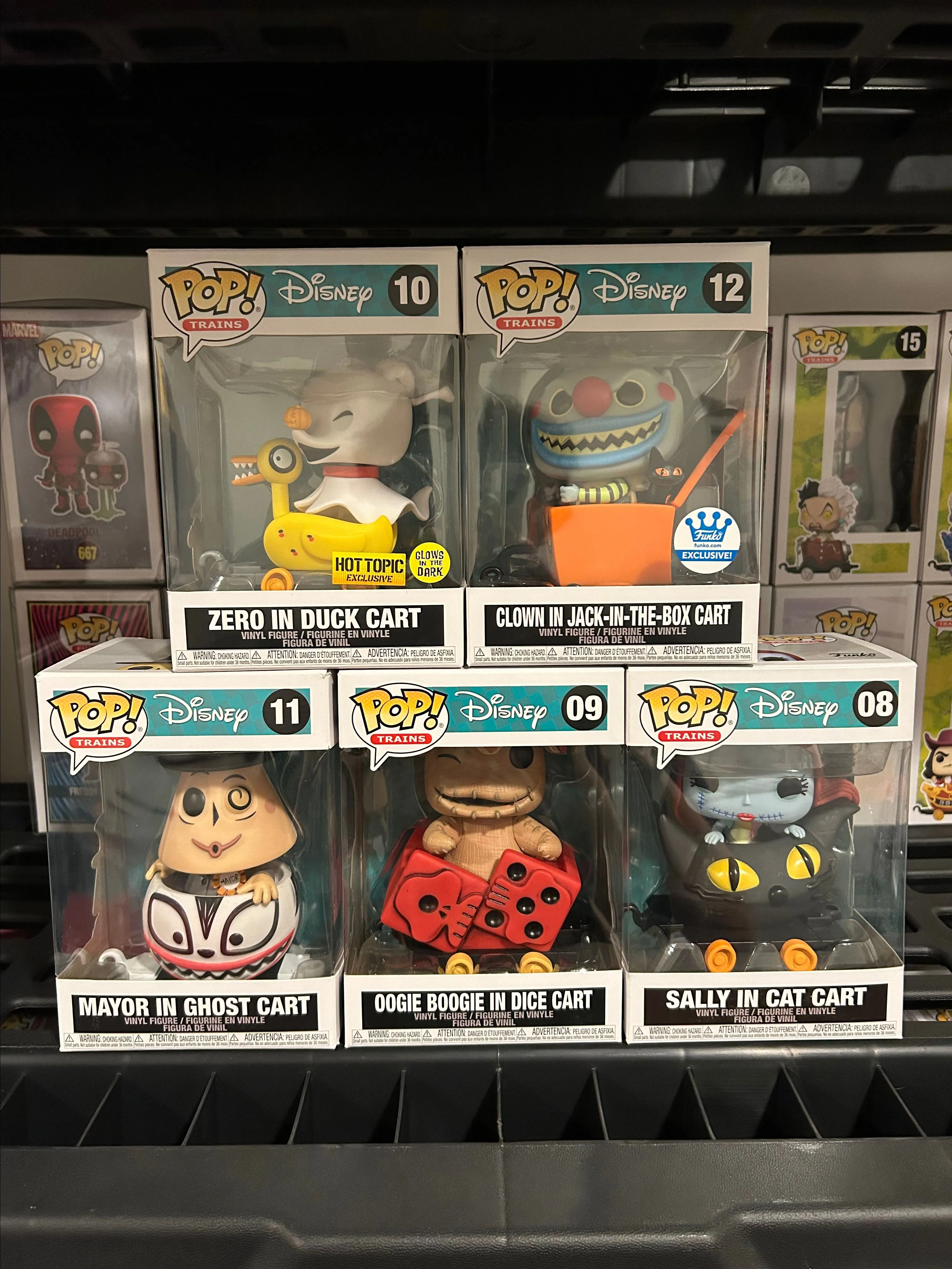 Product image for Funko Pop The Nightmare Before Christmas Train Set of 5!
