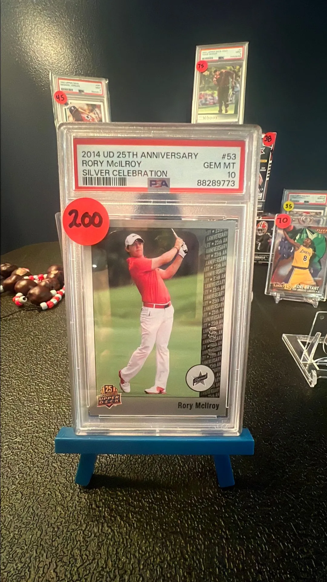 Product image for 2014 Upper Deck 25Th Anniversary Rory Mcilroy 53 Silver Celebration PSA GEM MT 10