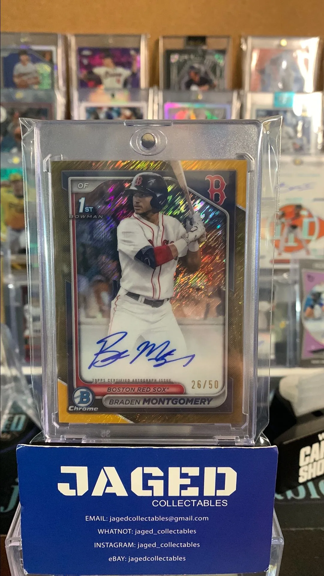 Product image for 2024 Bowman Braden Montgomery Gold Shimmer Auto /50