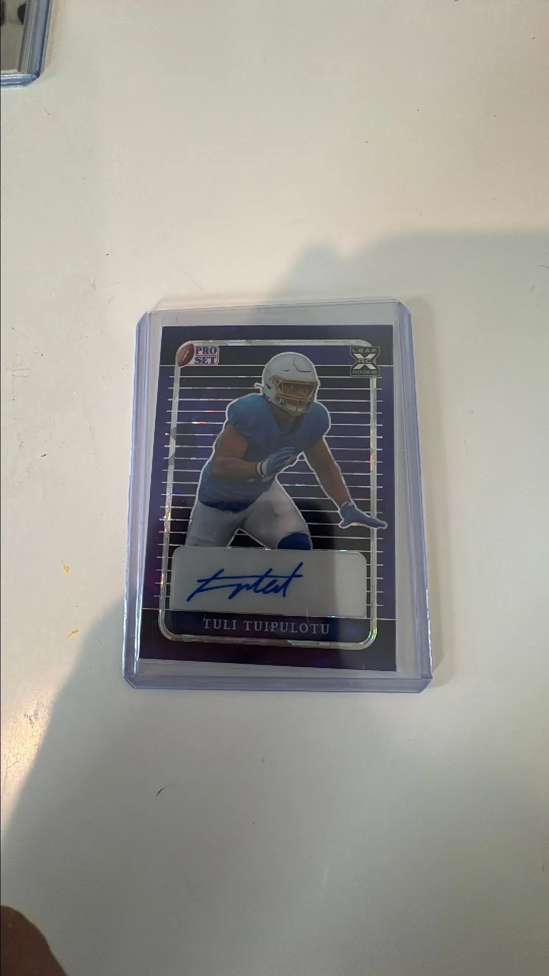 Product image for 2023 Leaf Pro Set Blue Cracked Ice Tuli Tuipulotu Auto 4/7