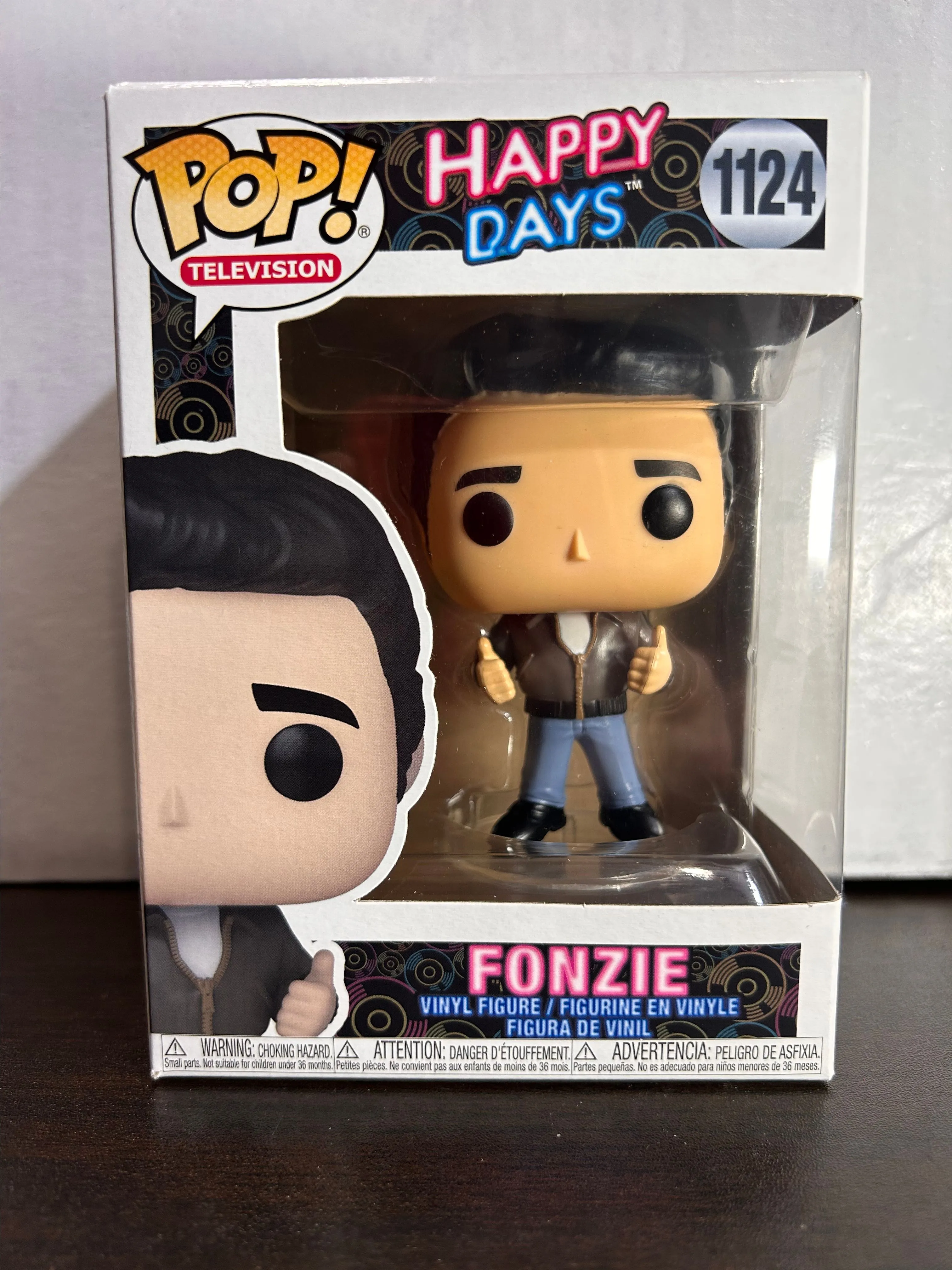 Product image for Fonzie Happy Days Television Vaulted Funko Pop 1124 With Protector