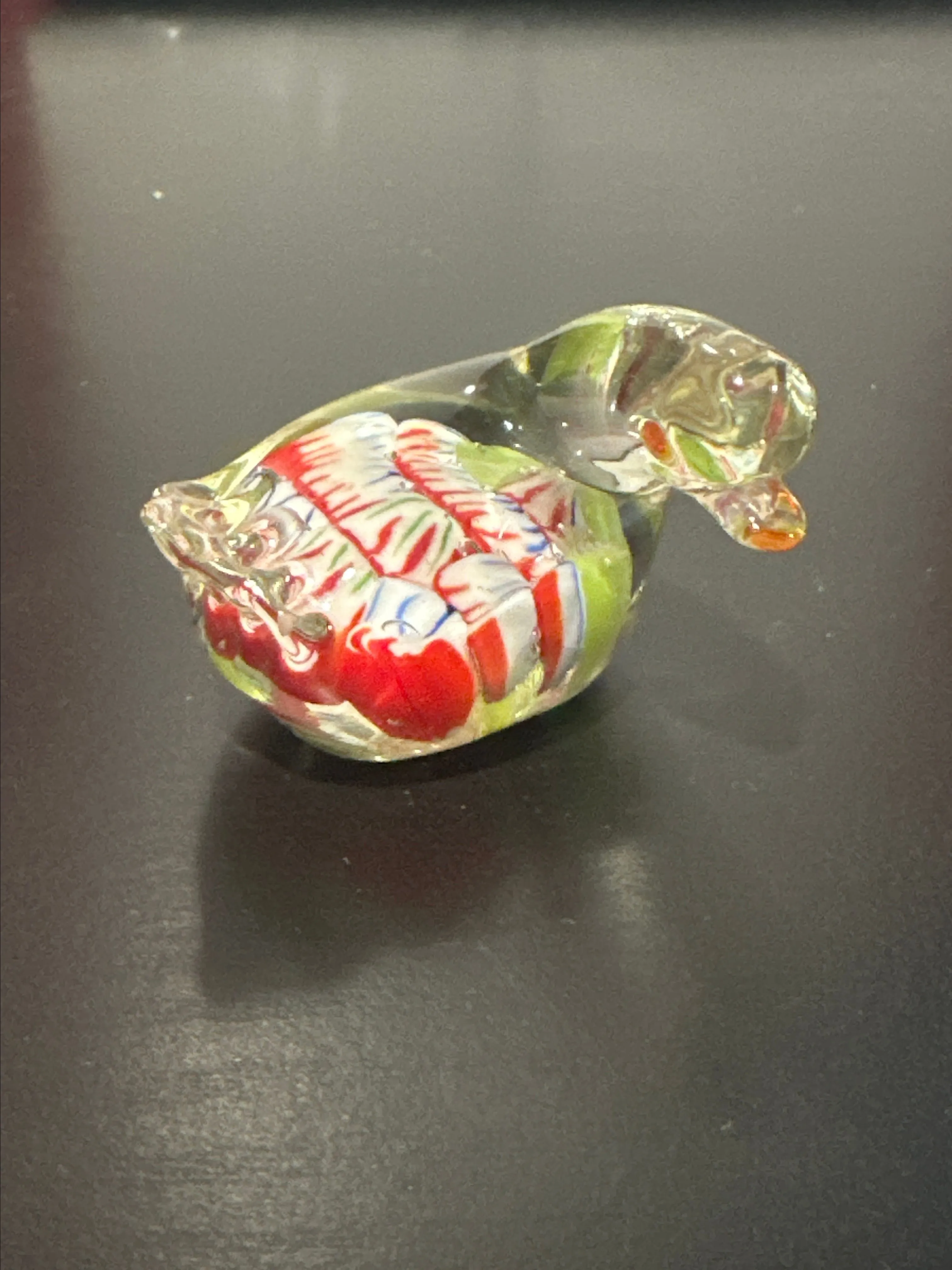 Product image for Murano Style Glass Duck