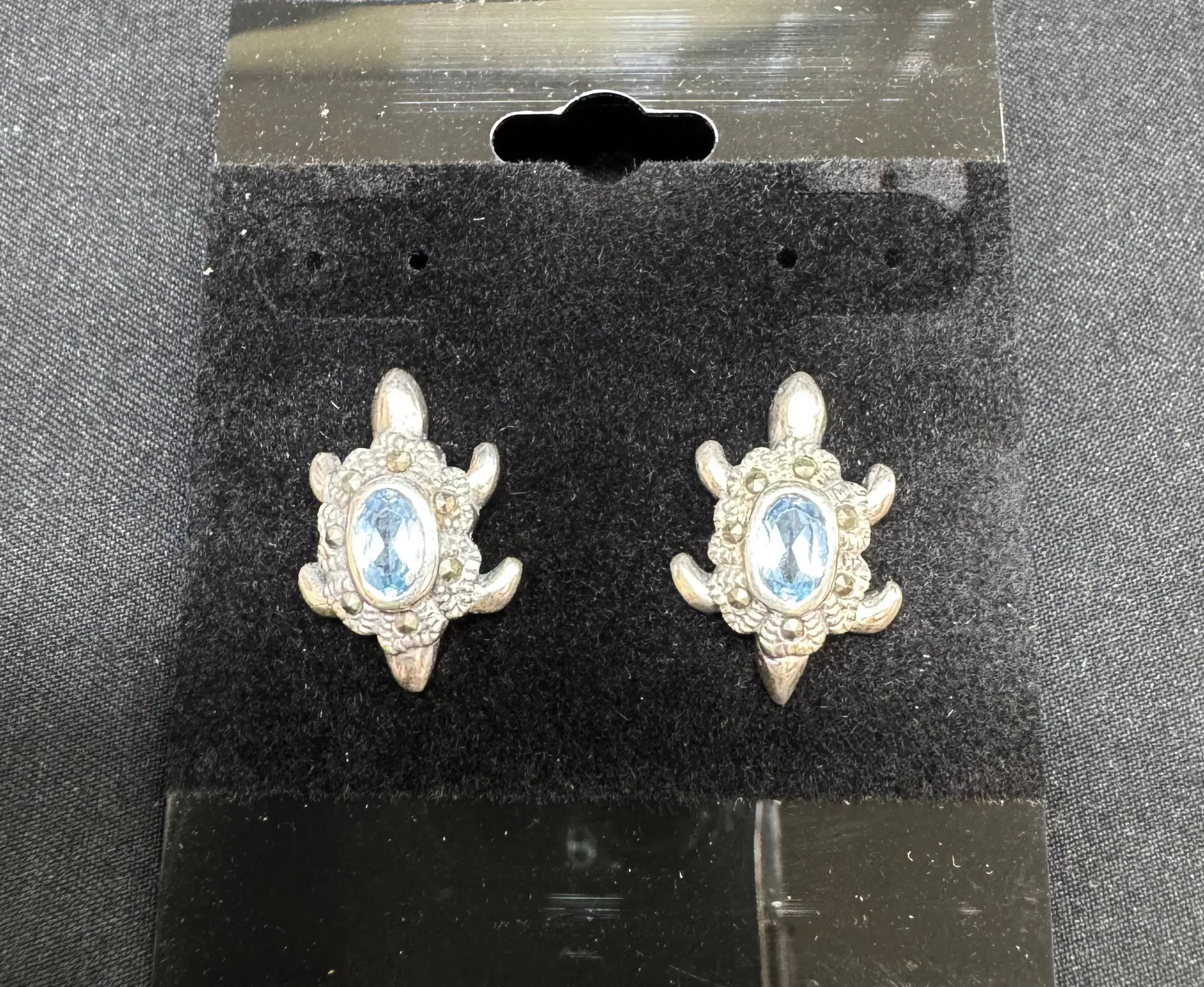 Product image for Turtle with gem earrings
