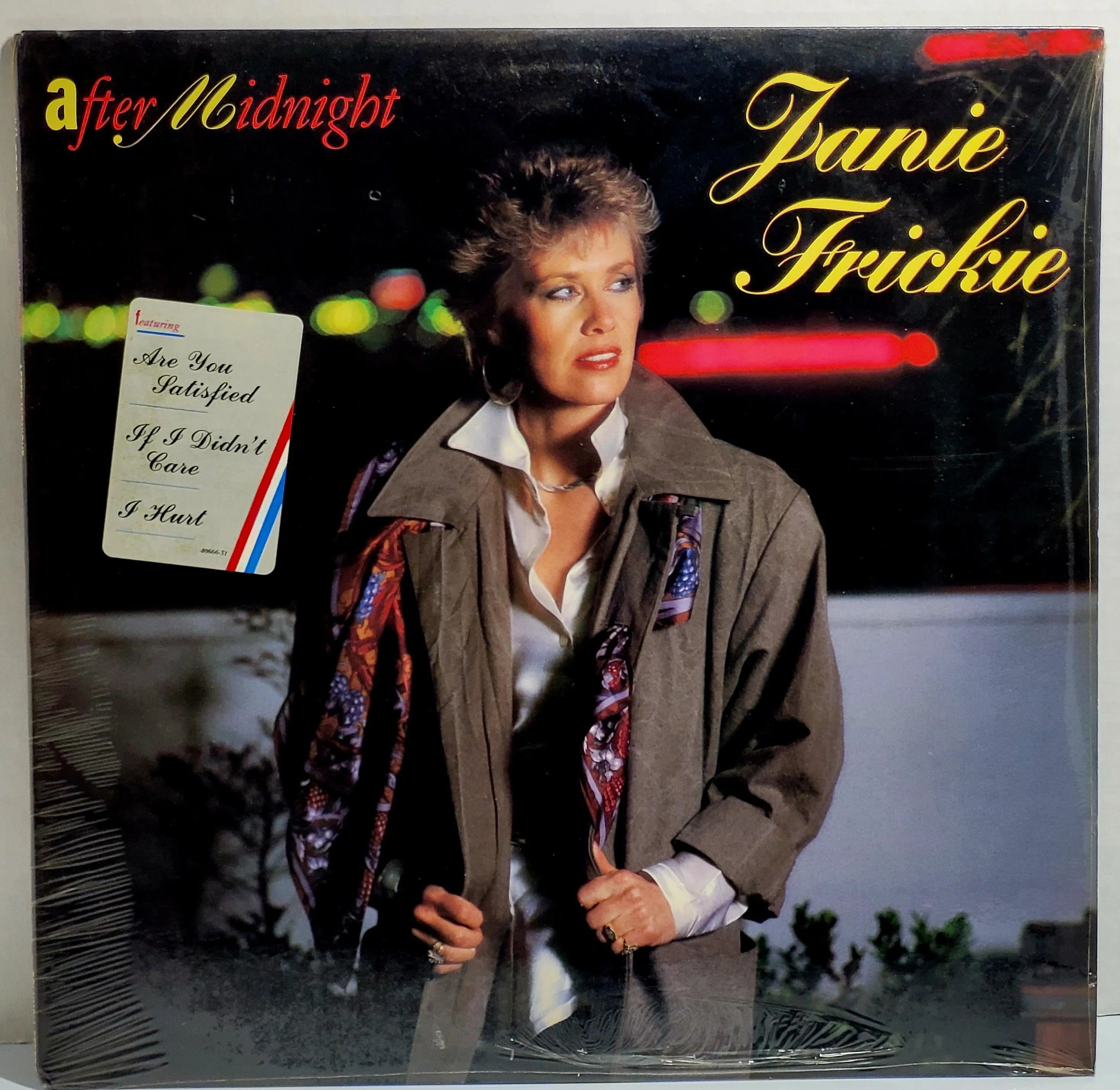 Product image for Brand New Sealed 1987 Vintage Janie Fricke After Midnight Columbia LP Vinyl Album. The image shows t